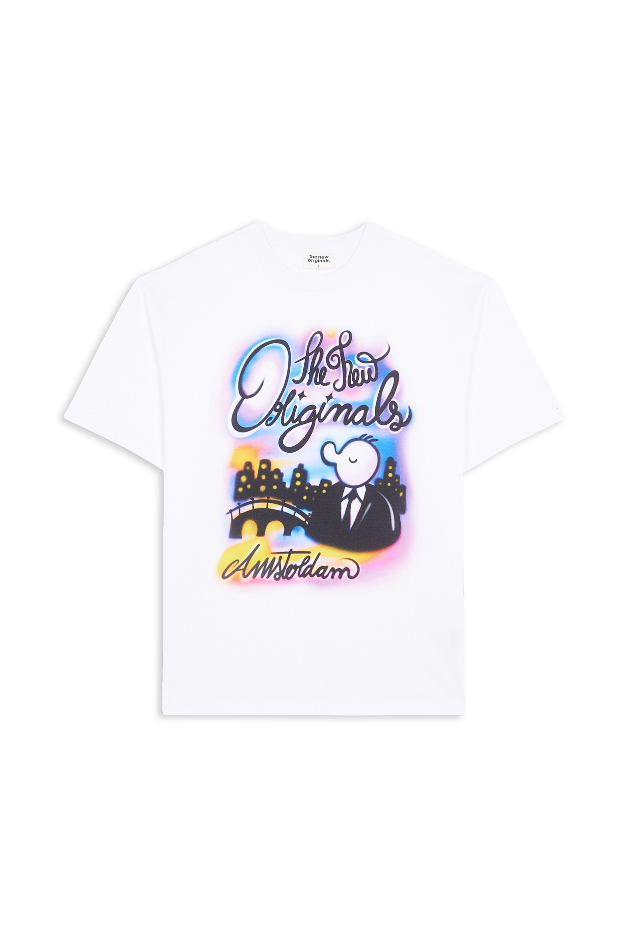 Regular-fit round-neck cotton T-shirt White