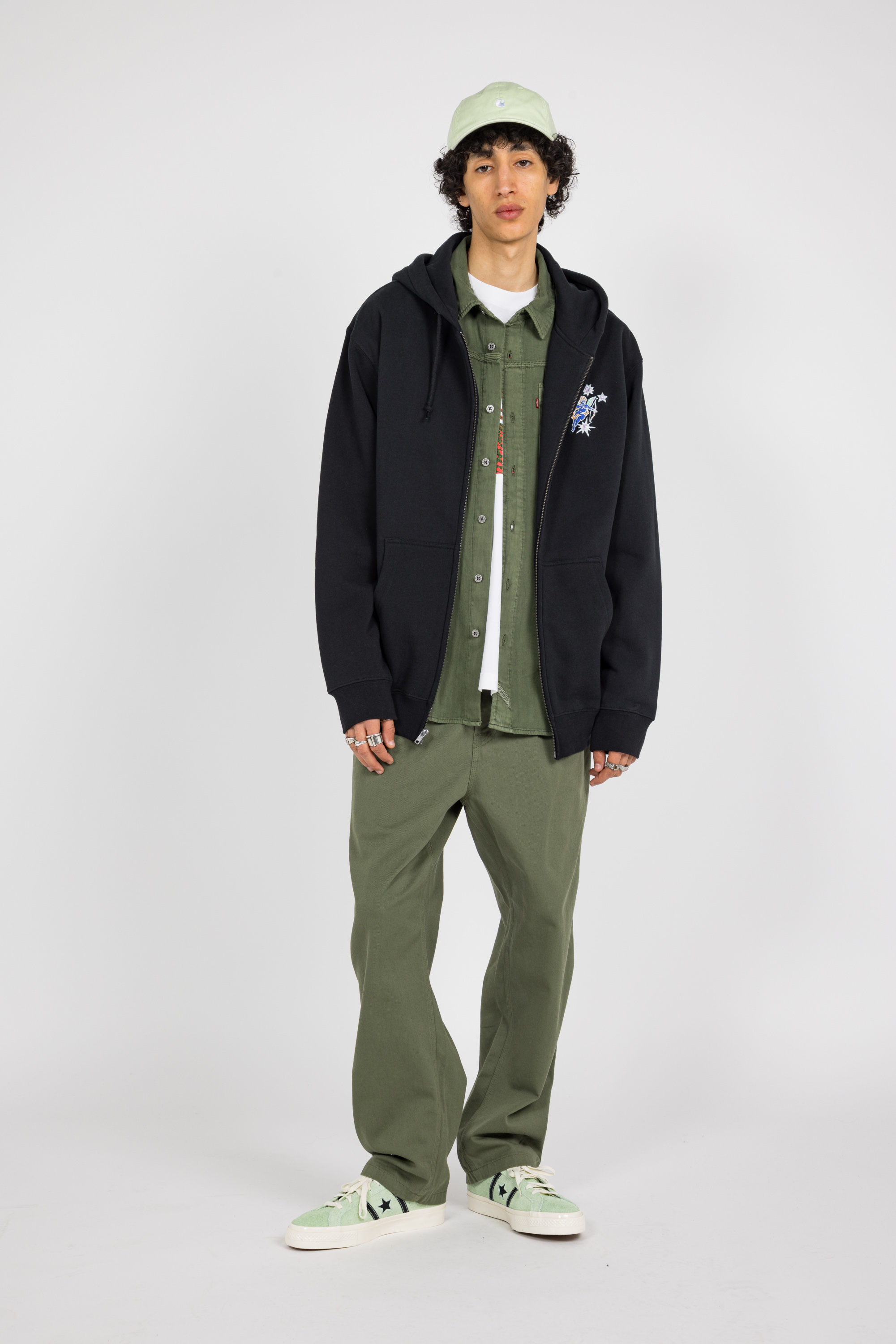 Hoodie zippé Noir