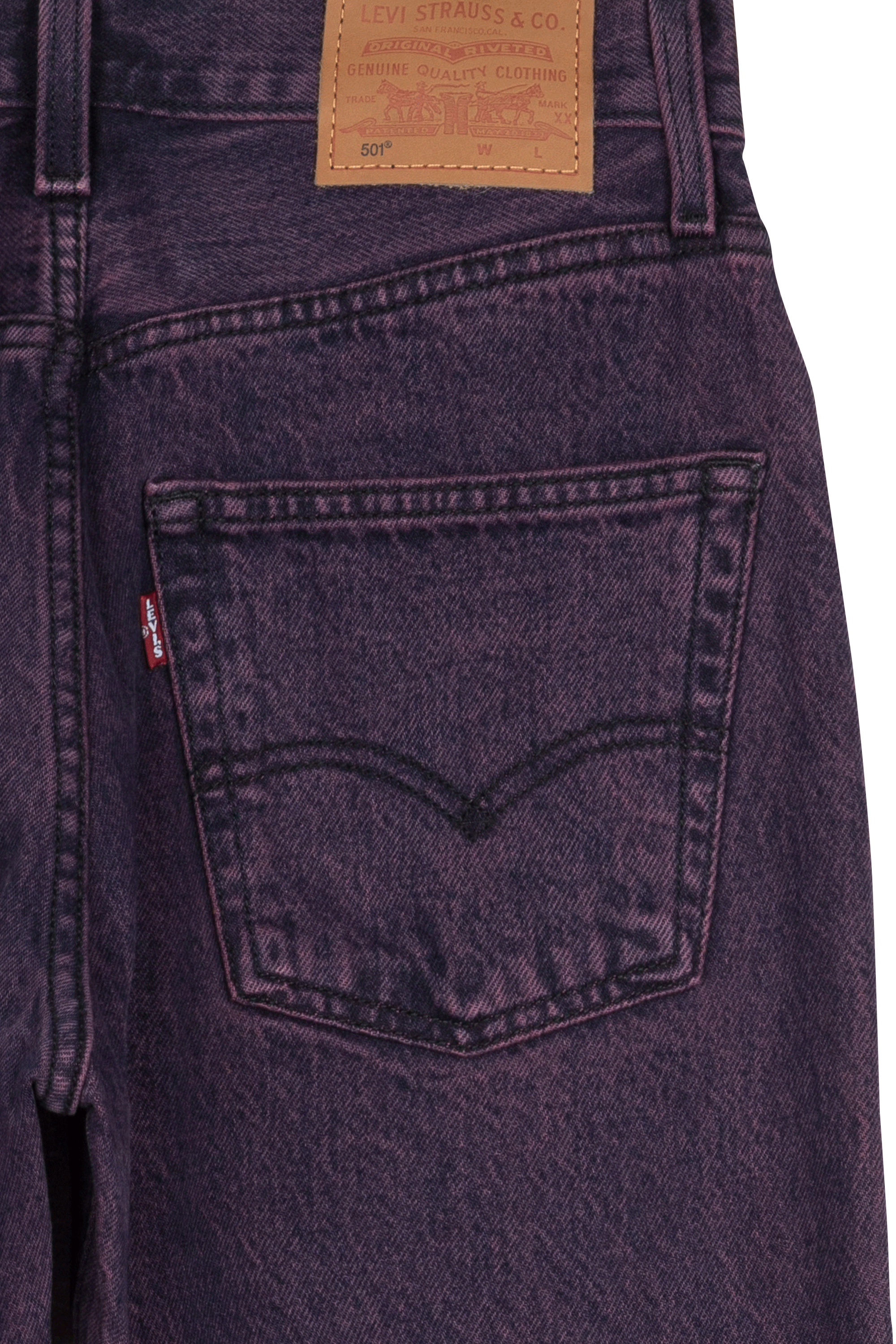 Jeans Violet Punk Femme - Coupe Droite, Motif Diagonal Et Crânes - Taille 30 - Neuf Sans étiquettes