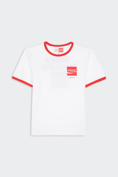 BRIXTON T-shirt - brixton x COCA COLA Blanc