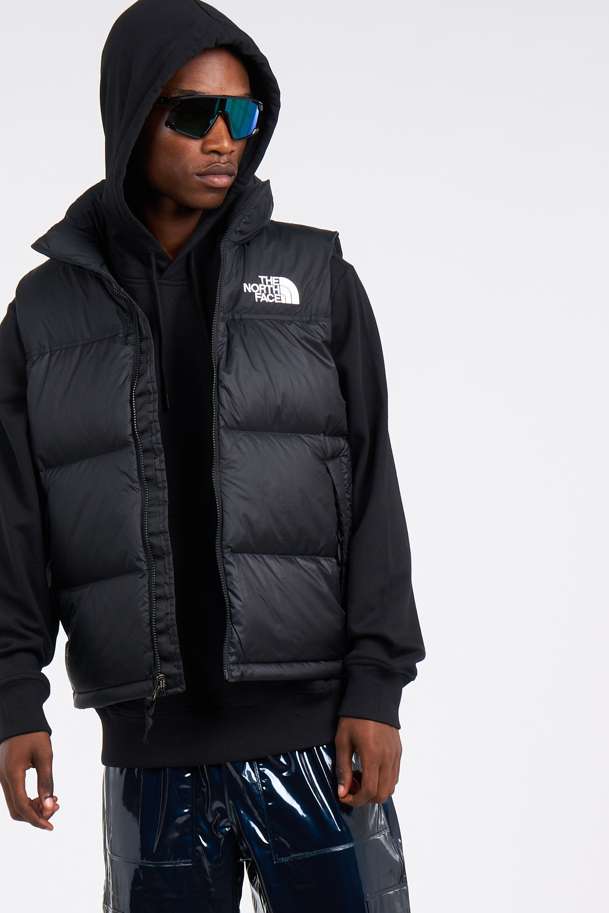 Lightweight quilted padded jacket with high neck | Black by THE NORTH FACE Lightweight quilted padded jacket with high neck Black