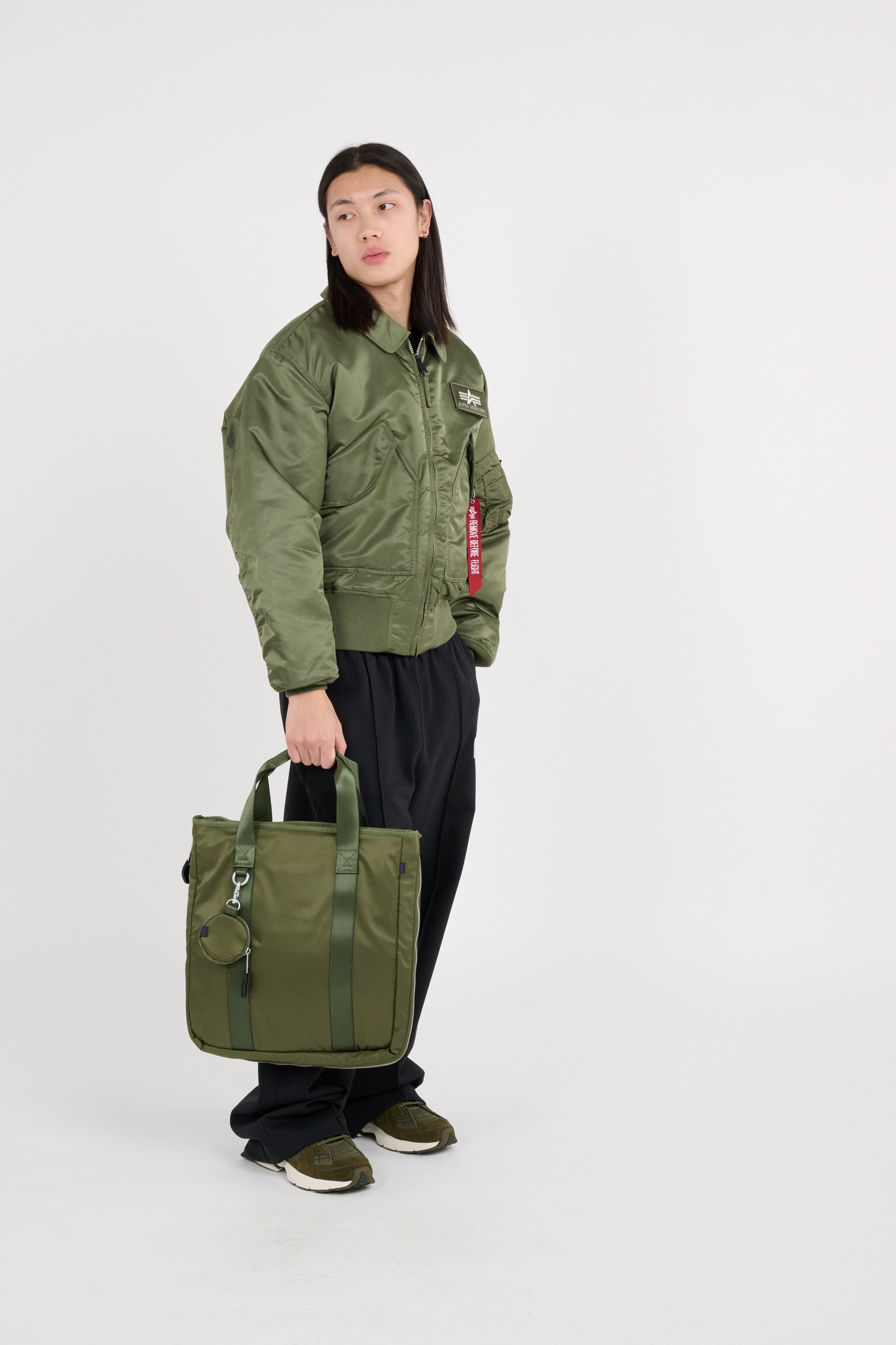 Tote bag | Vert ALPHA INDUSTRIES Homme
