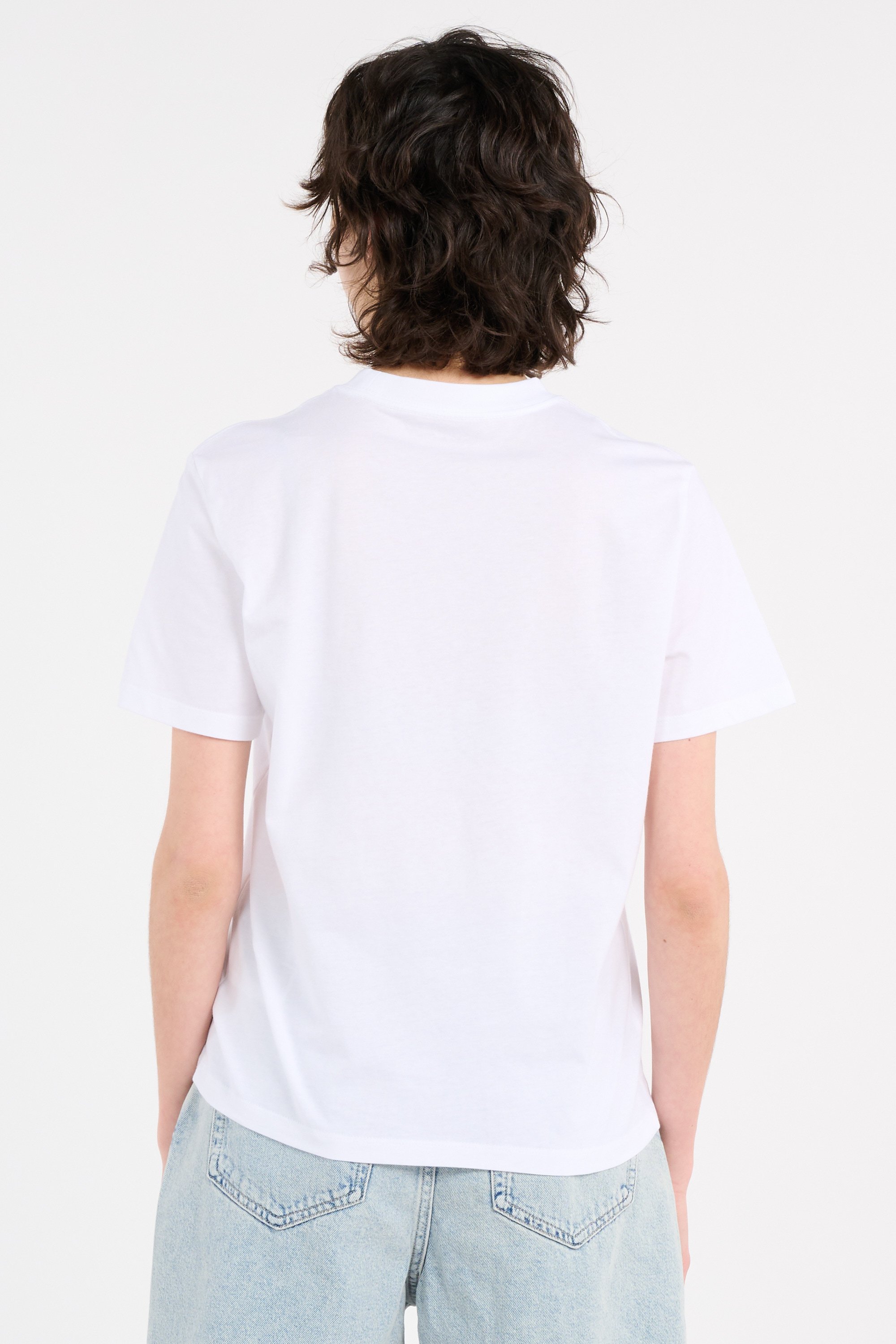 Regular-fit round-neck cotton T-shirt White