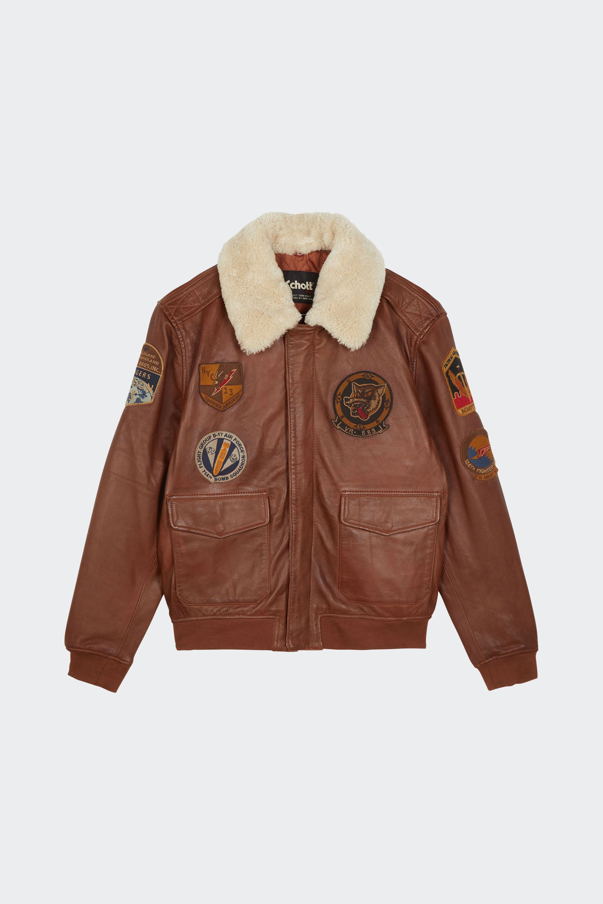 Jacket | Brown by SCHOTT Jacket Brown