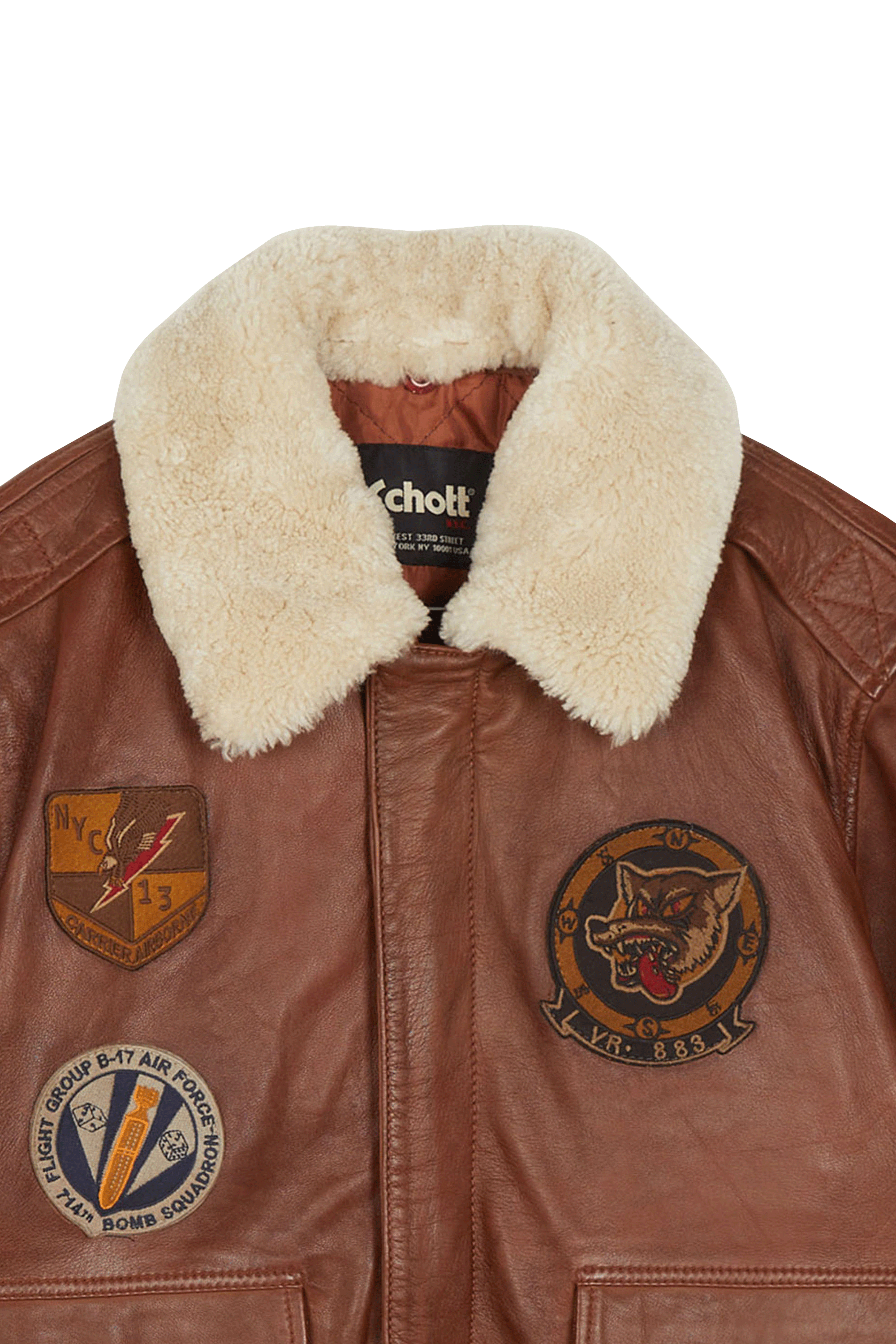 Blouson SCHOTT Marron