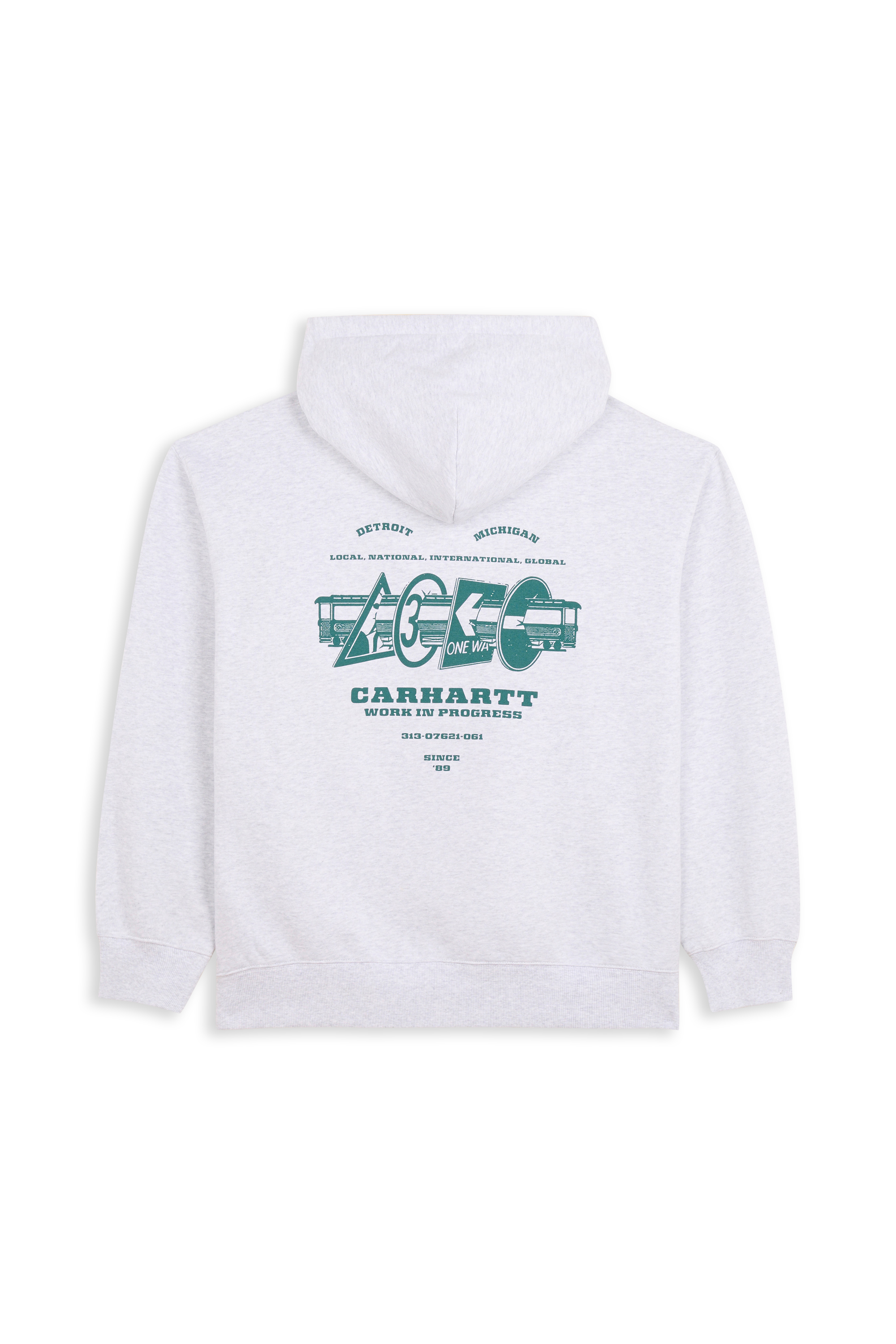 Hoodie zippé Gris