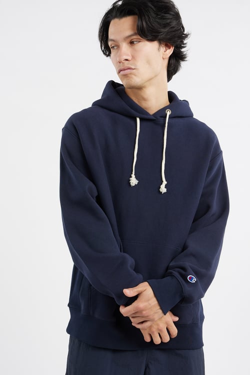 CHAMPION Hoodie Bleu