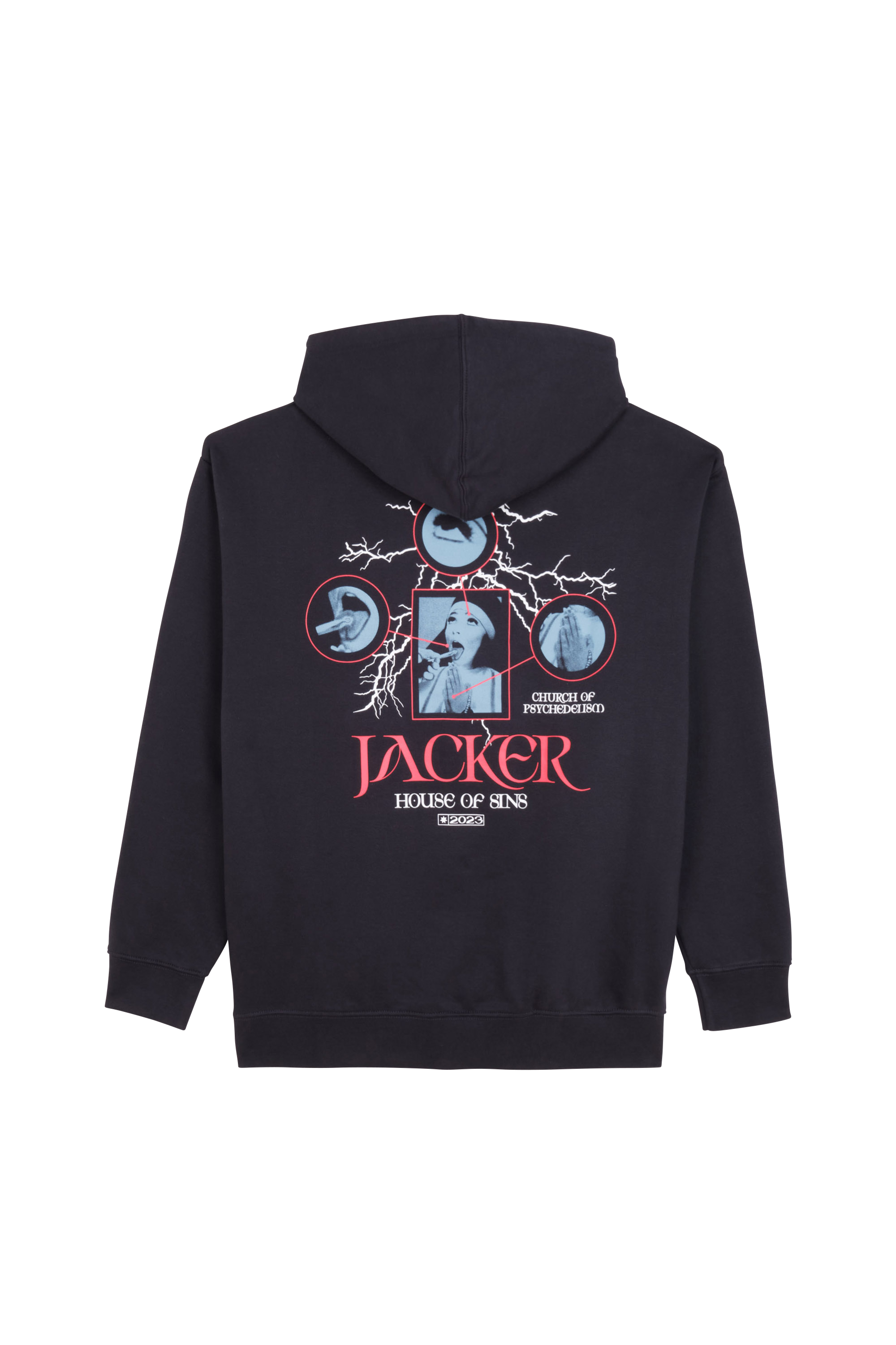 Hoodie JACKER Bleu