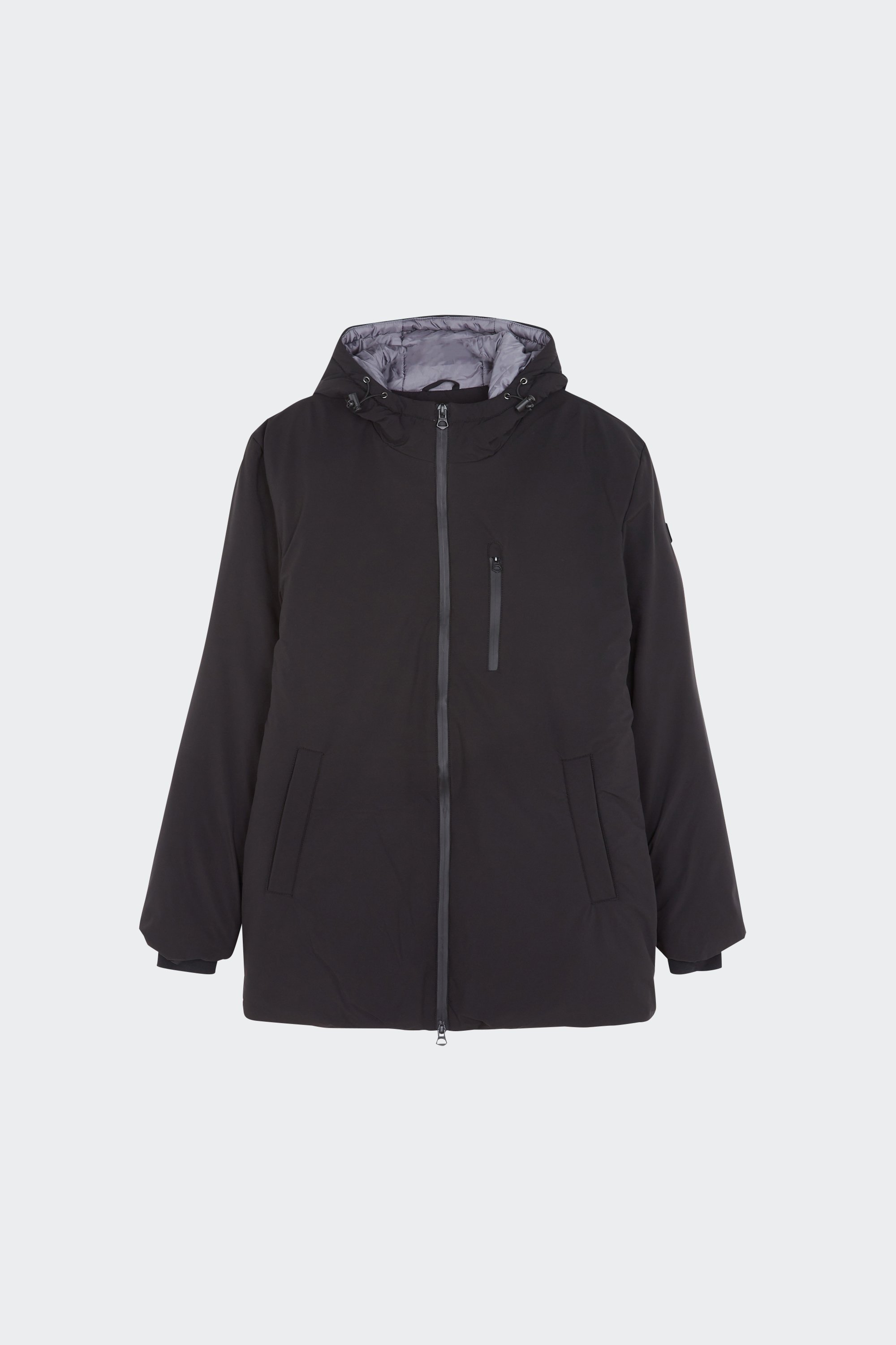 Lightweight quilted padded jacket with high neck | Black by SCHOTT Lightweight quilted padded jacket with high neck Black