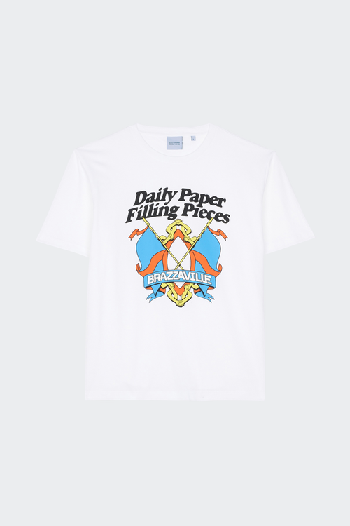 DAILY PAPER T-shirt - Daily Paper x Filling Pieces Blanc