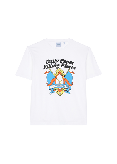 DAILY PAPER T-shirt - Daily Paper x Filling Pieces Blanc