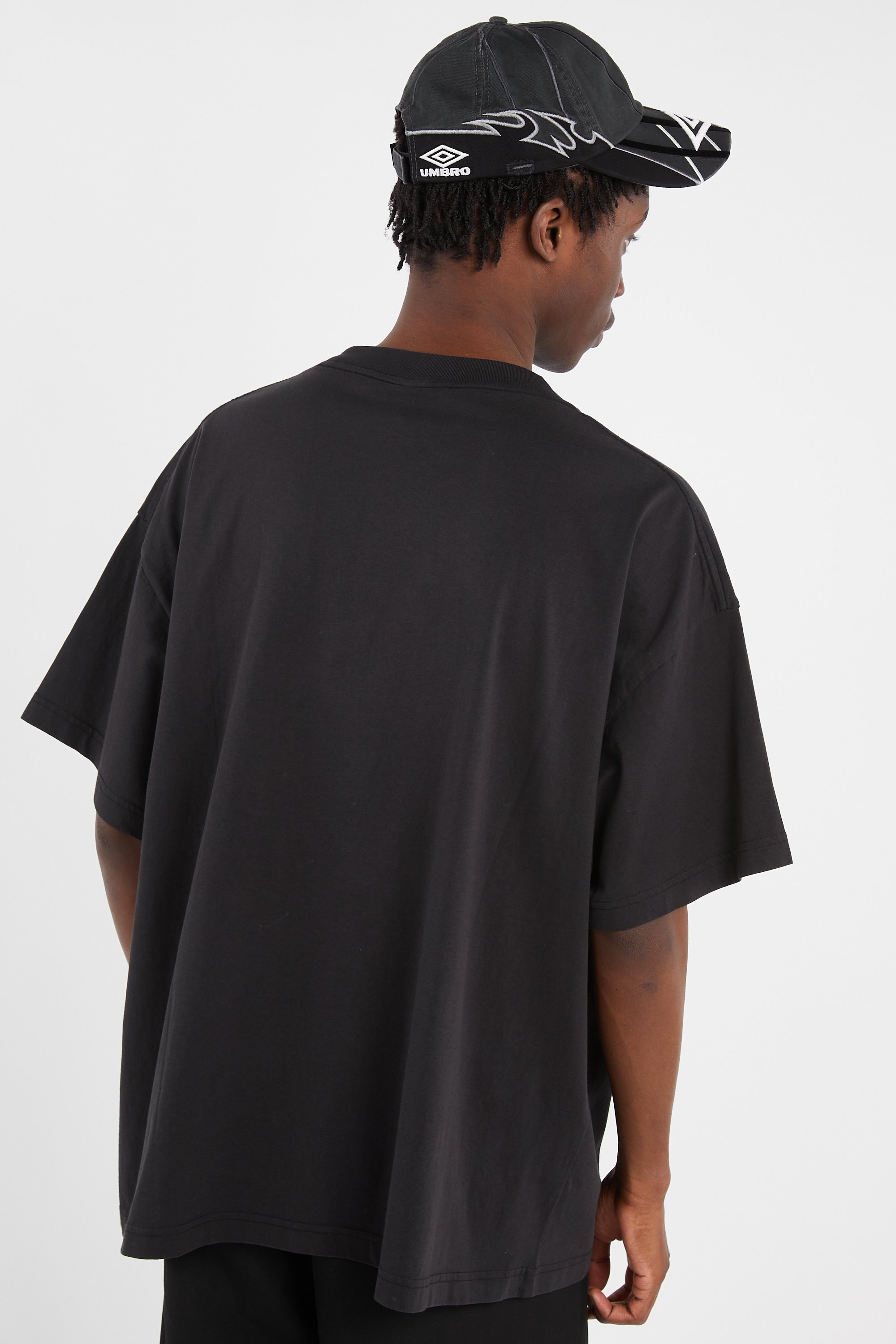 Regular-fit round-neck cotton T-shirt | Black by UMBRO SLAM JAM Regular-fit round-neck cotton T-shirt Black