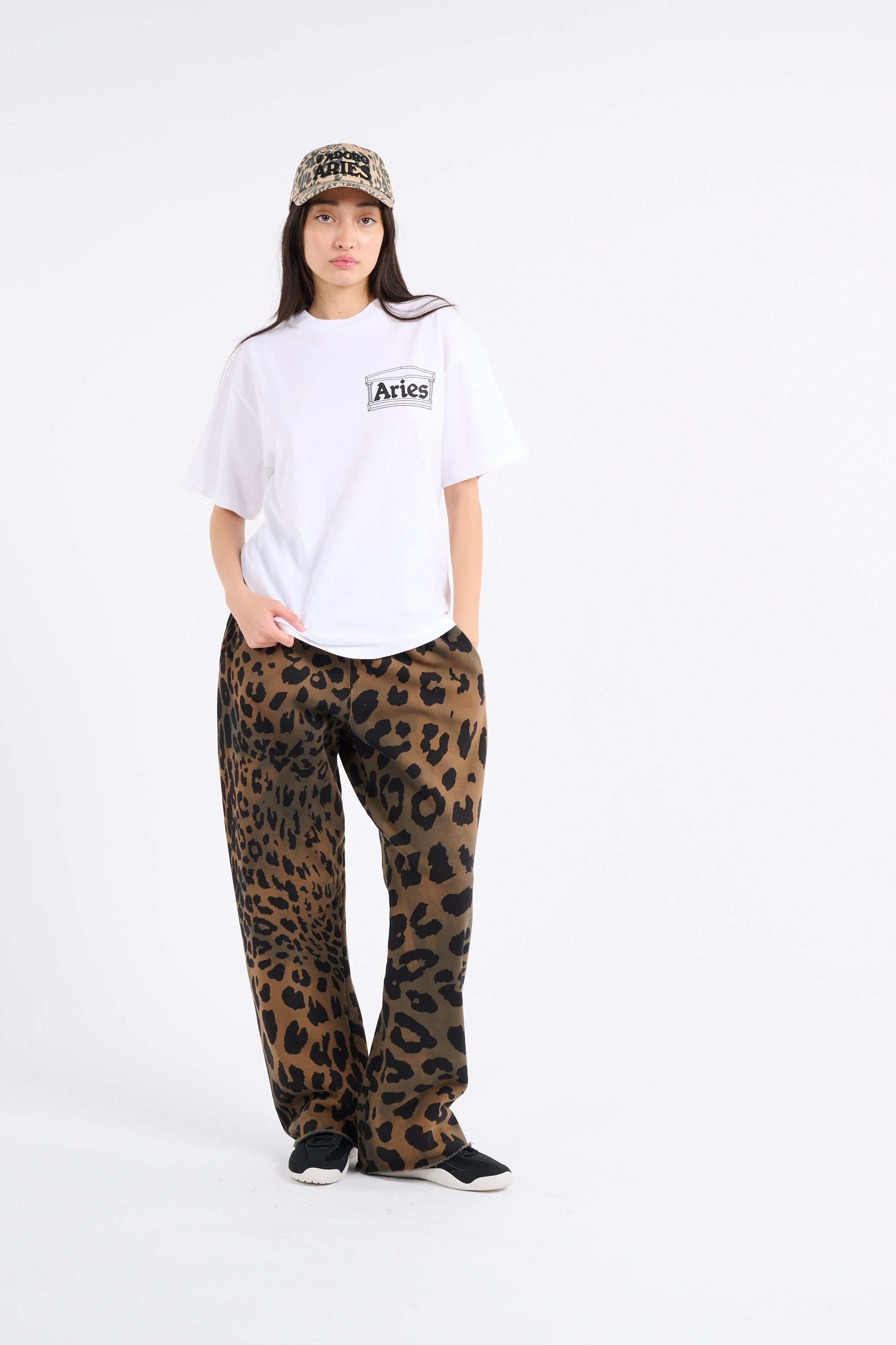 Regular-fit round-neck cotton T-shirt White