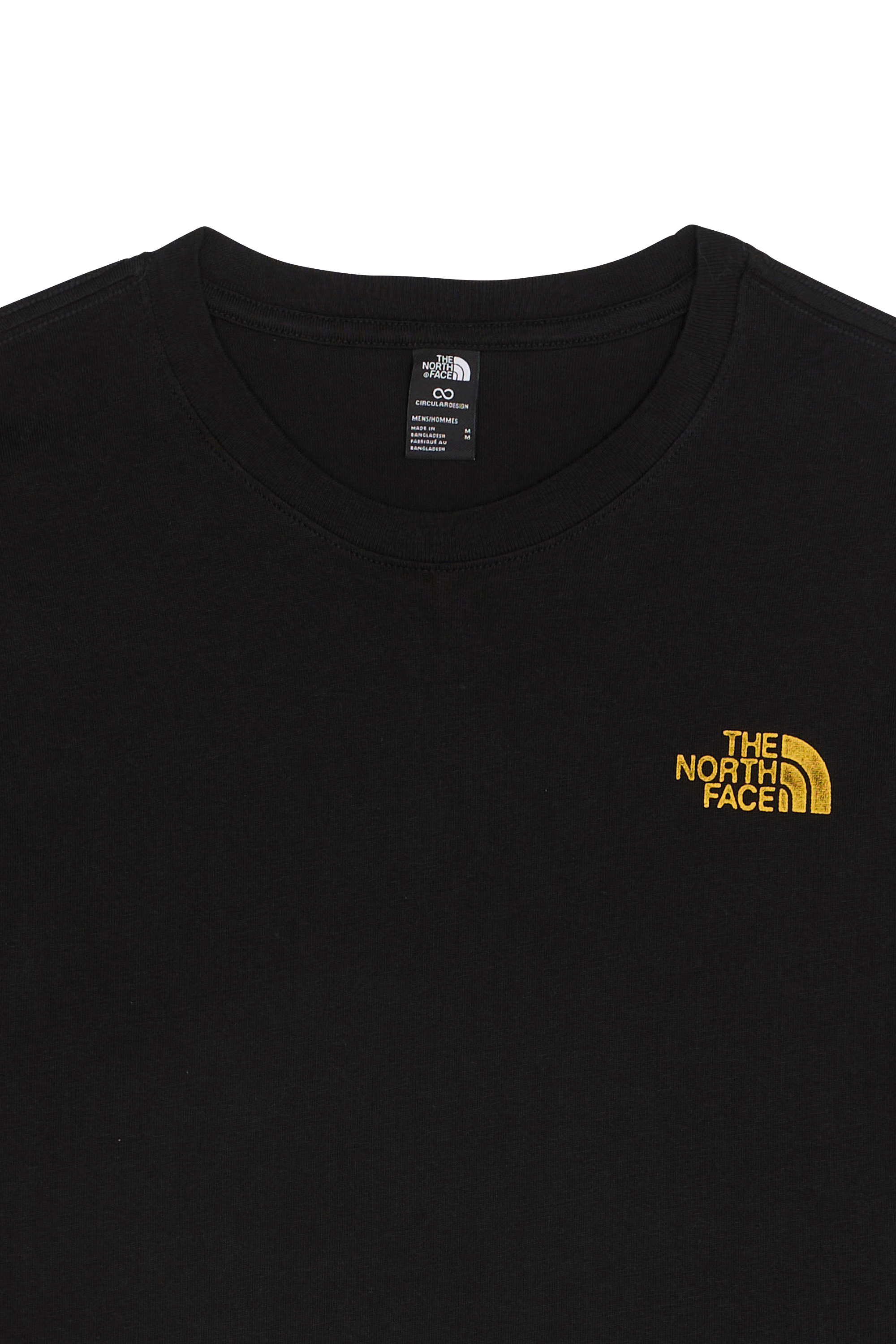 Regular-fit round-neck cotton T-shirt | Black THE NORTH FACE Men