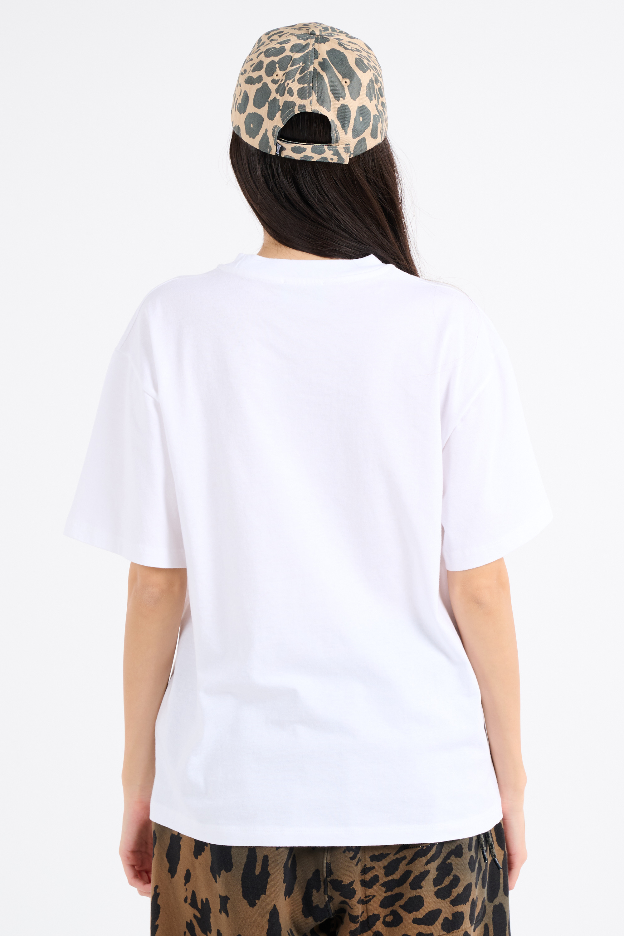 Regular-fit round-neck cotton T-shirt White
