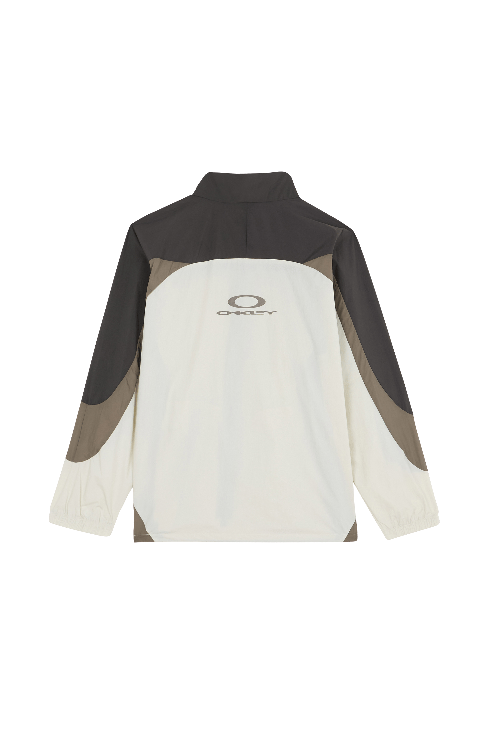 Oversized high-neck jacket Beige