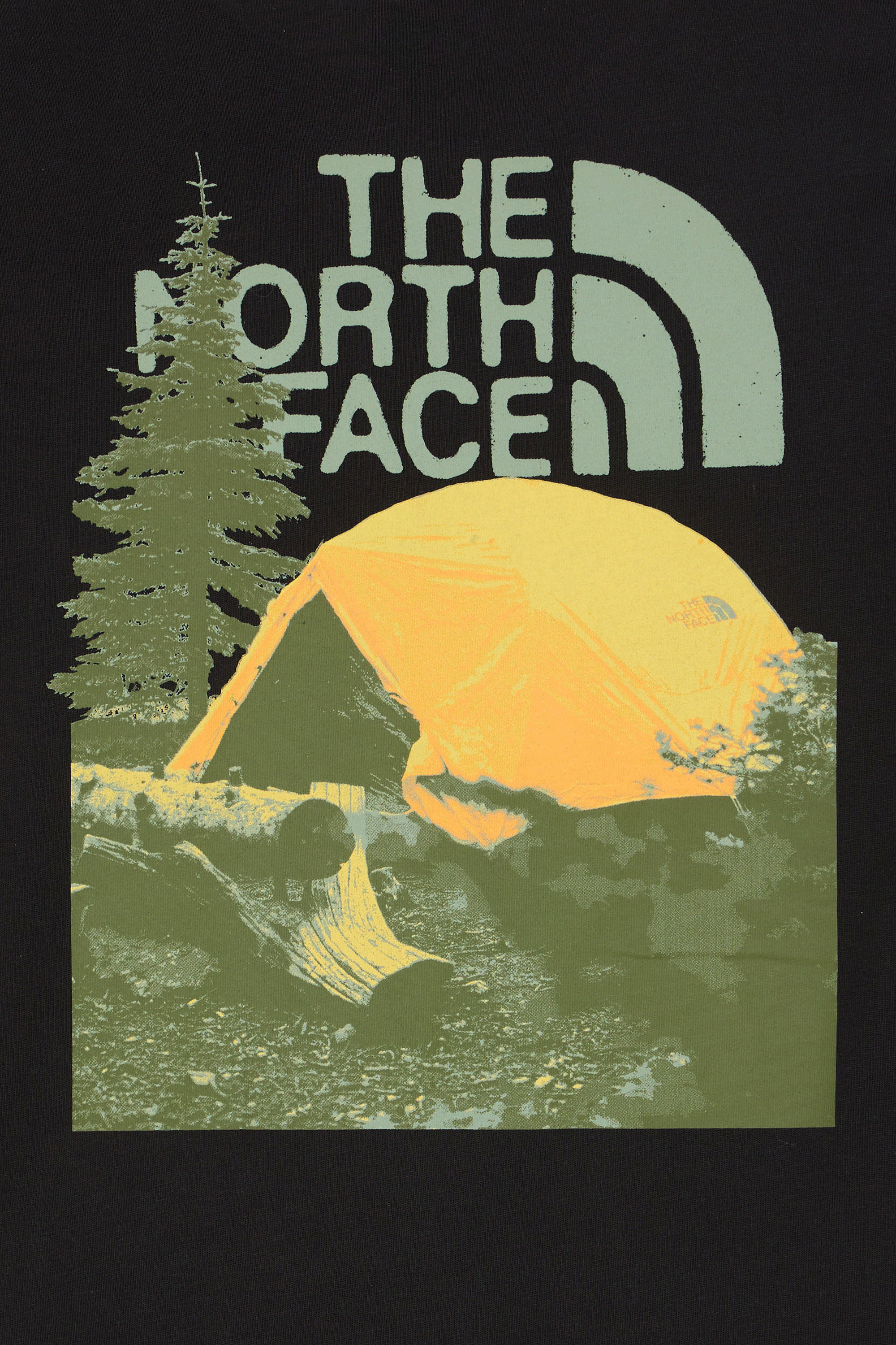 Regular-fit round-neck cotton T-shirt | Black THE NORTH FACE Men