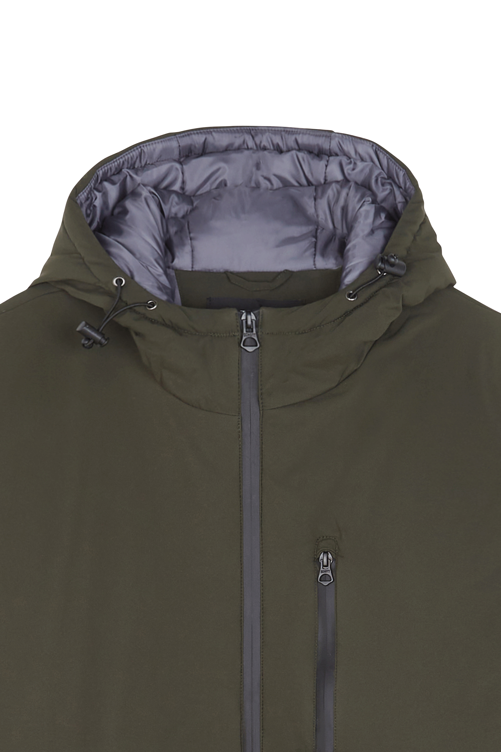 Lightweight quilted padded jacket with high neck SCHOTT Green