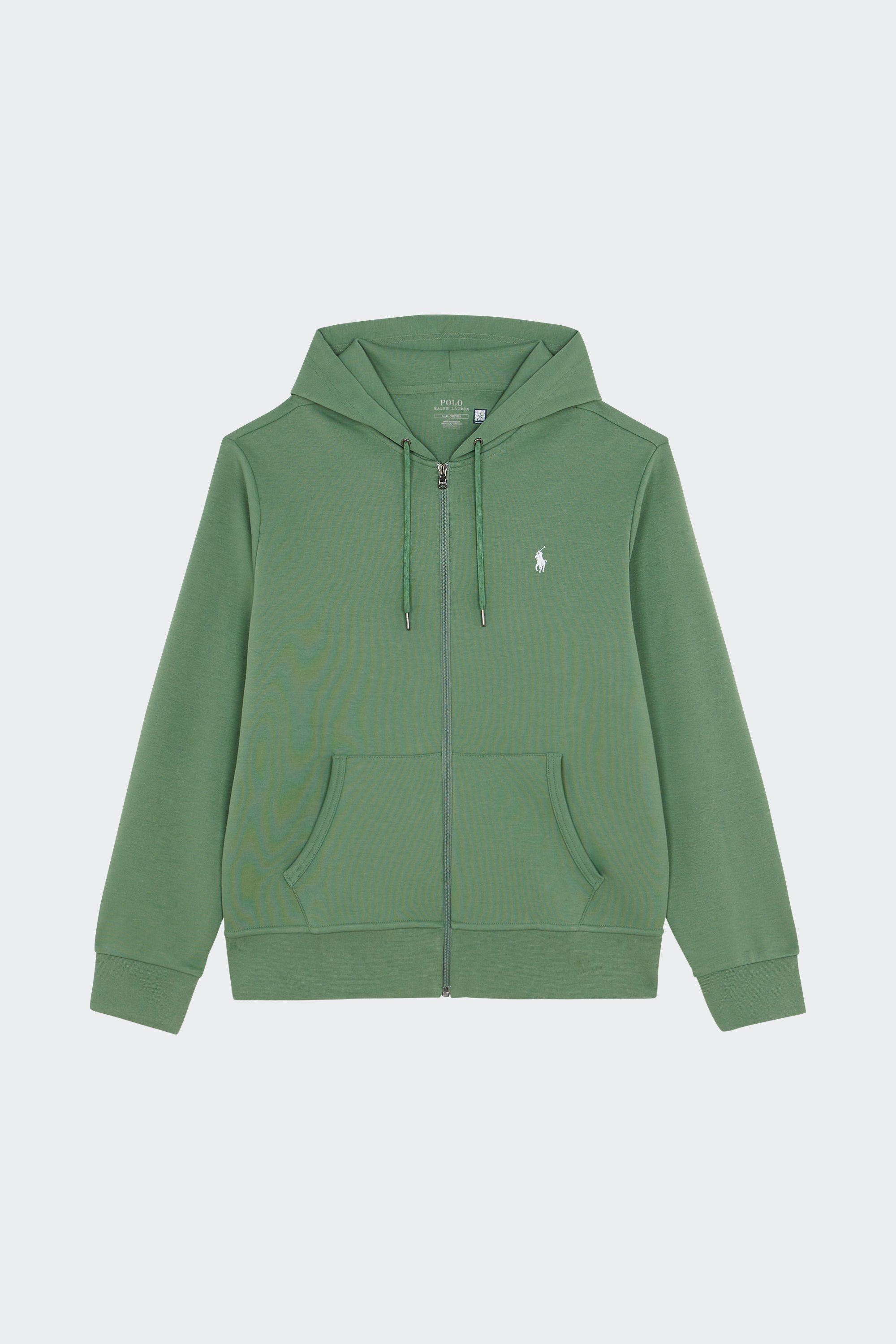 Regular-fit zip-up cotton-blend hoodie with Pony Player | Green by POLO RALPH LAUREN Regular-fit zip-up cotton-blend hoodie with Pony Player Green