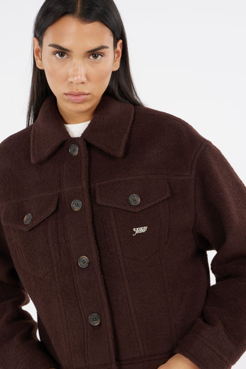 TOMMY JEANS Jacket Brown