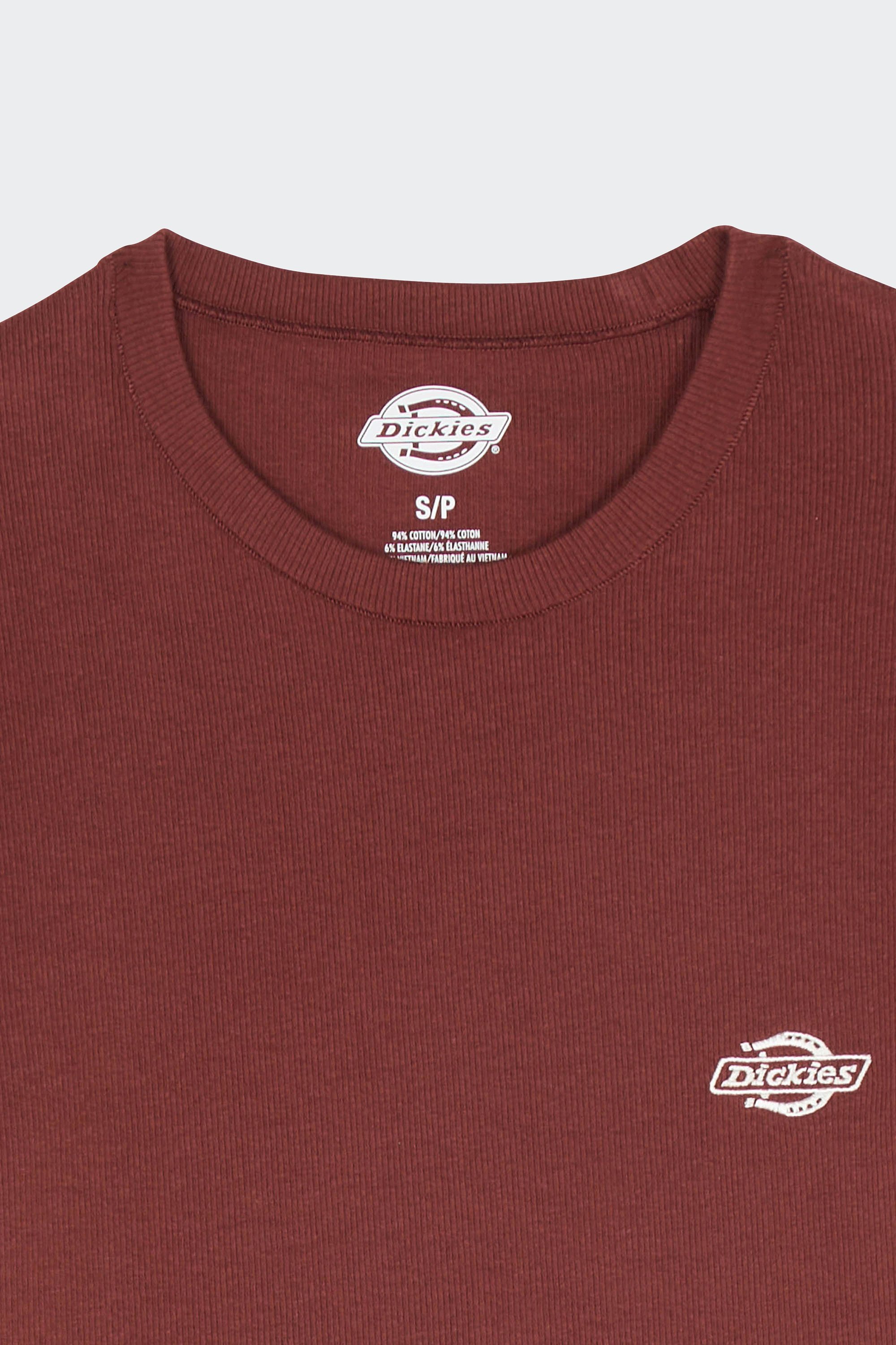Regular-fit round-neck cotton T-shirt | Red by DICKIES Regular-fit round-neck cotton T-shirt Red