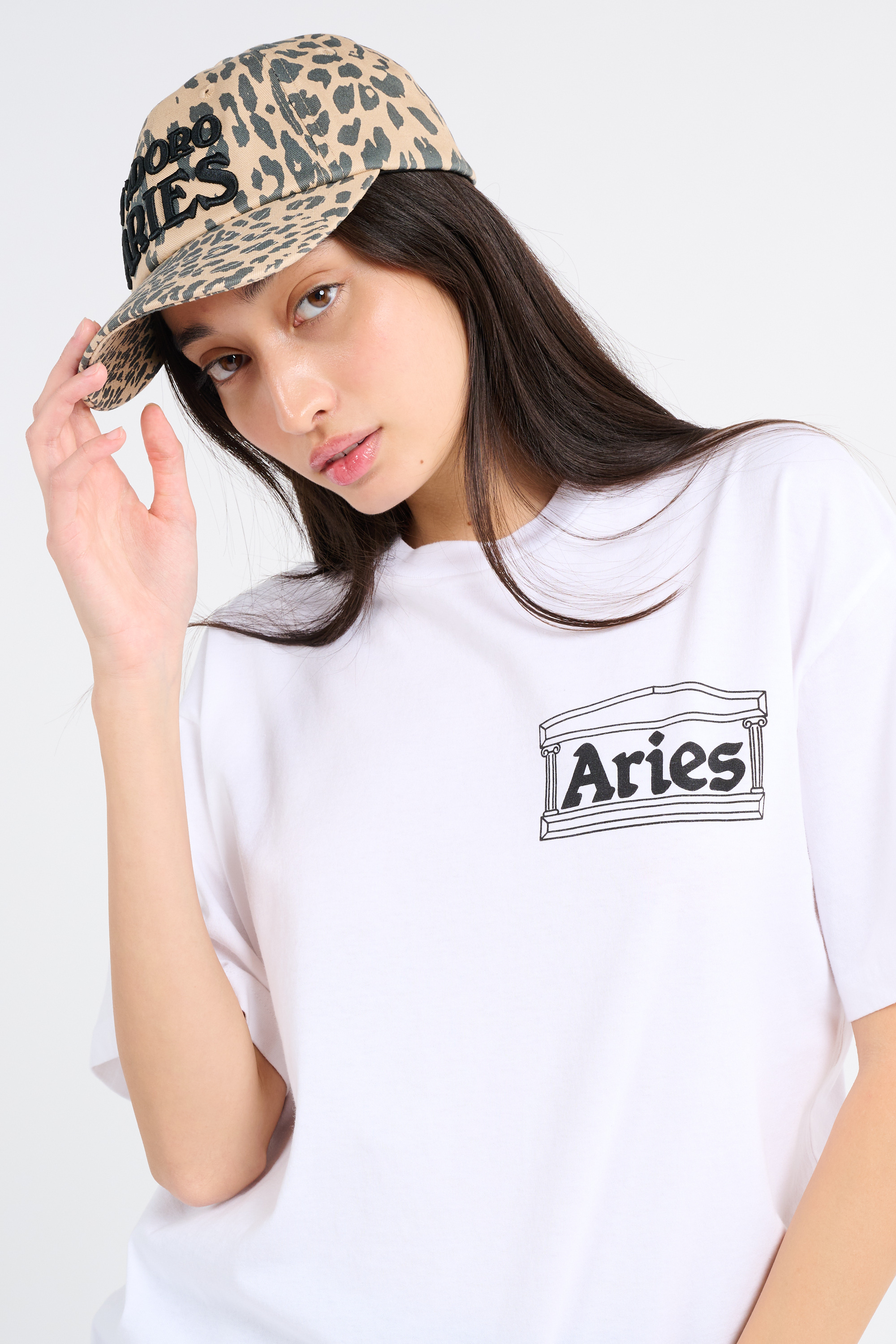 Regular-fit round-neck cotton T-shirt White