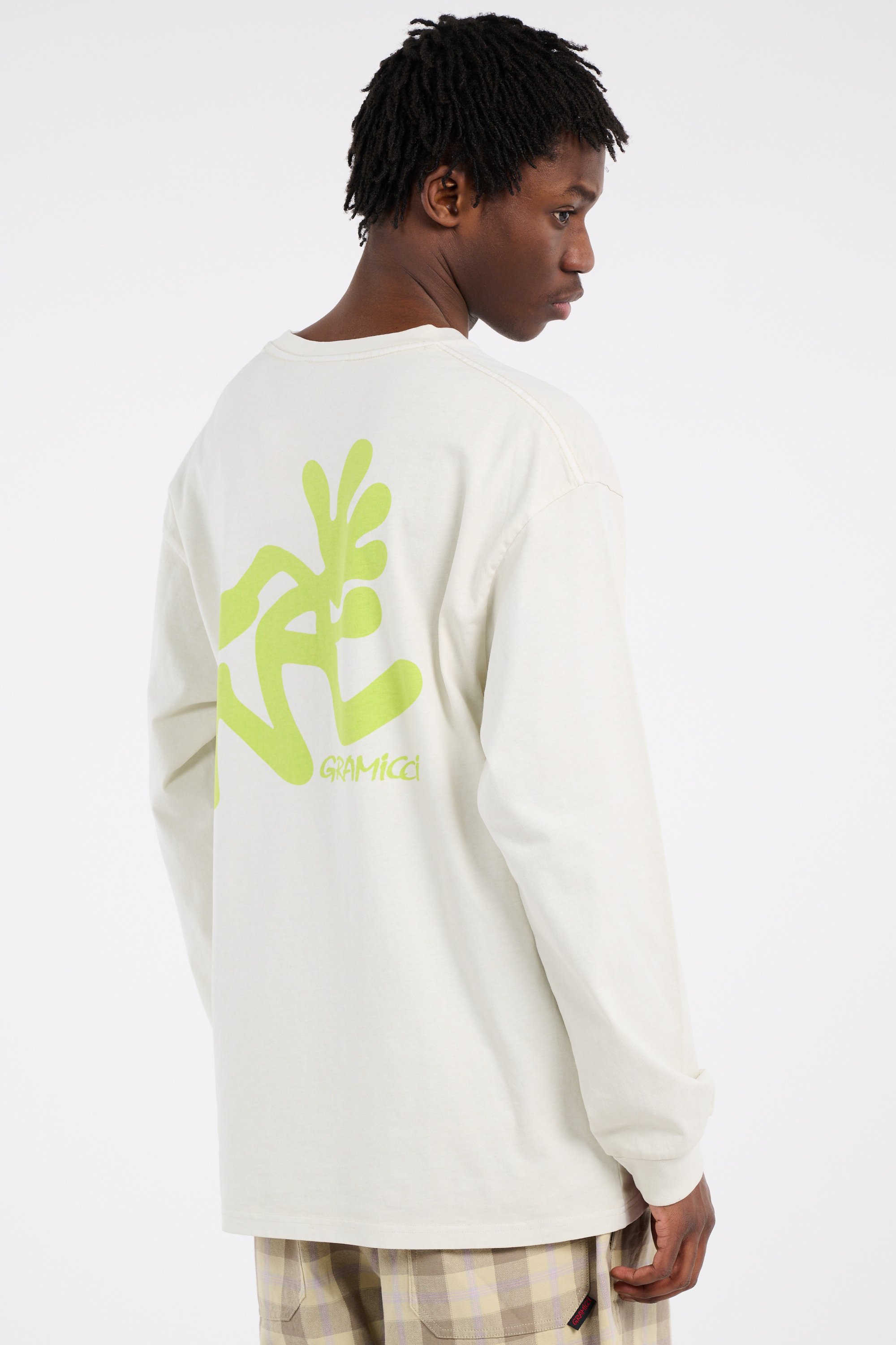 Regular-fit round-neck cotton T-shirt Beige