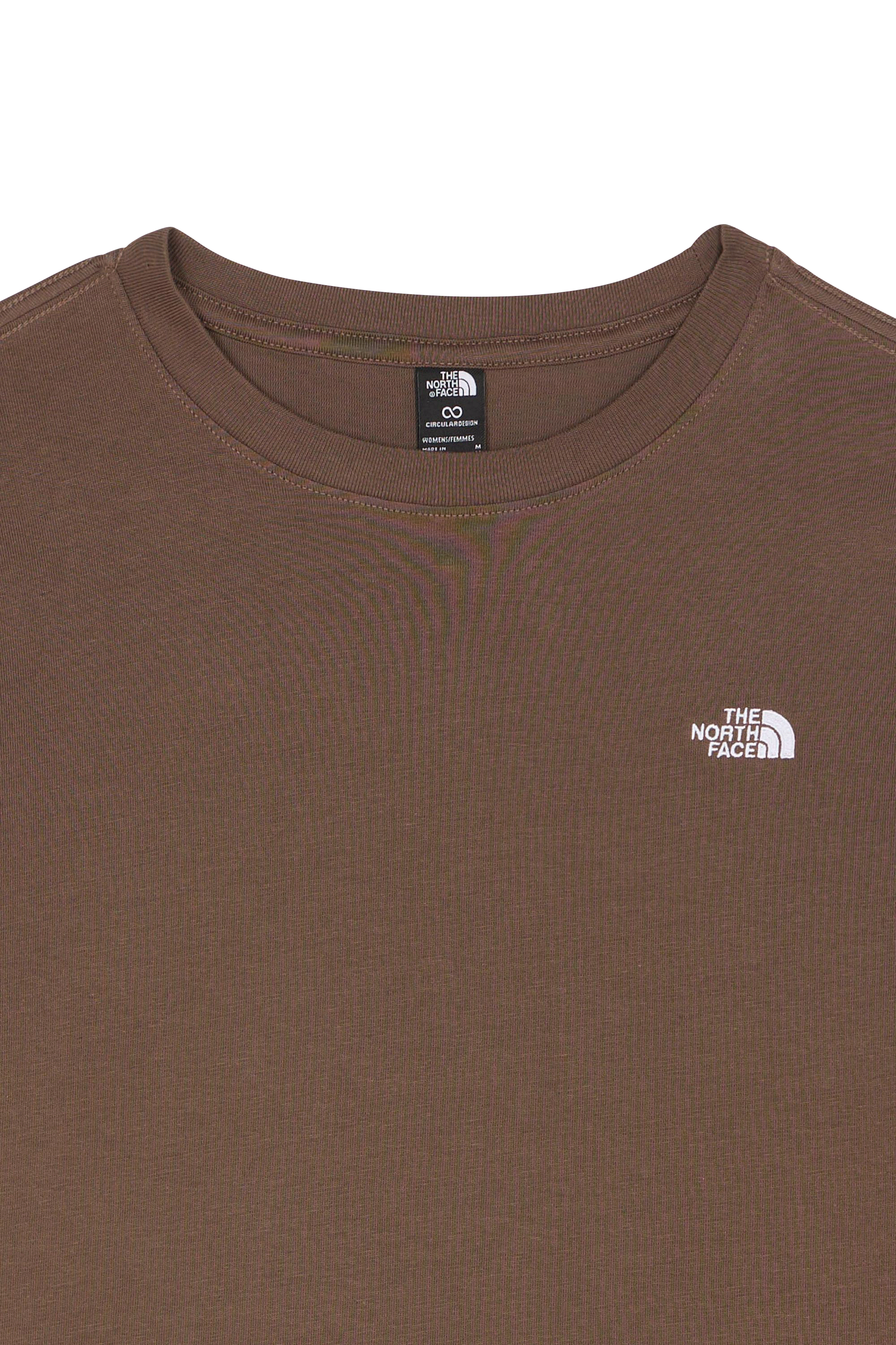 Regular-fit round-neck cotton T-shirt | Brown THE NORTH FACE Men