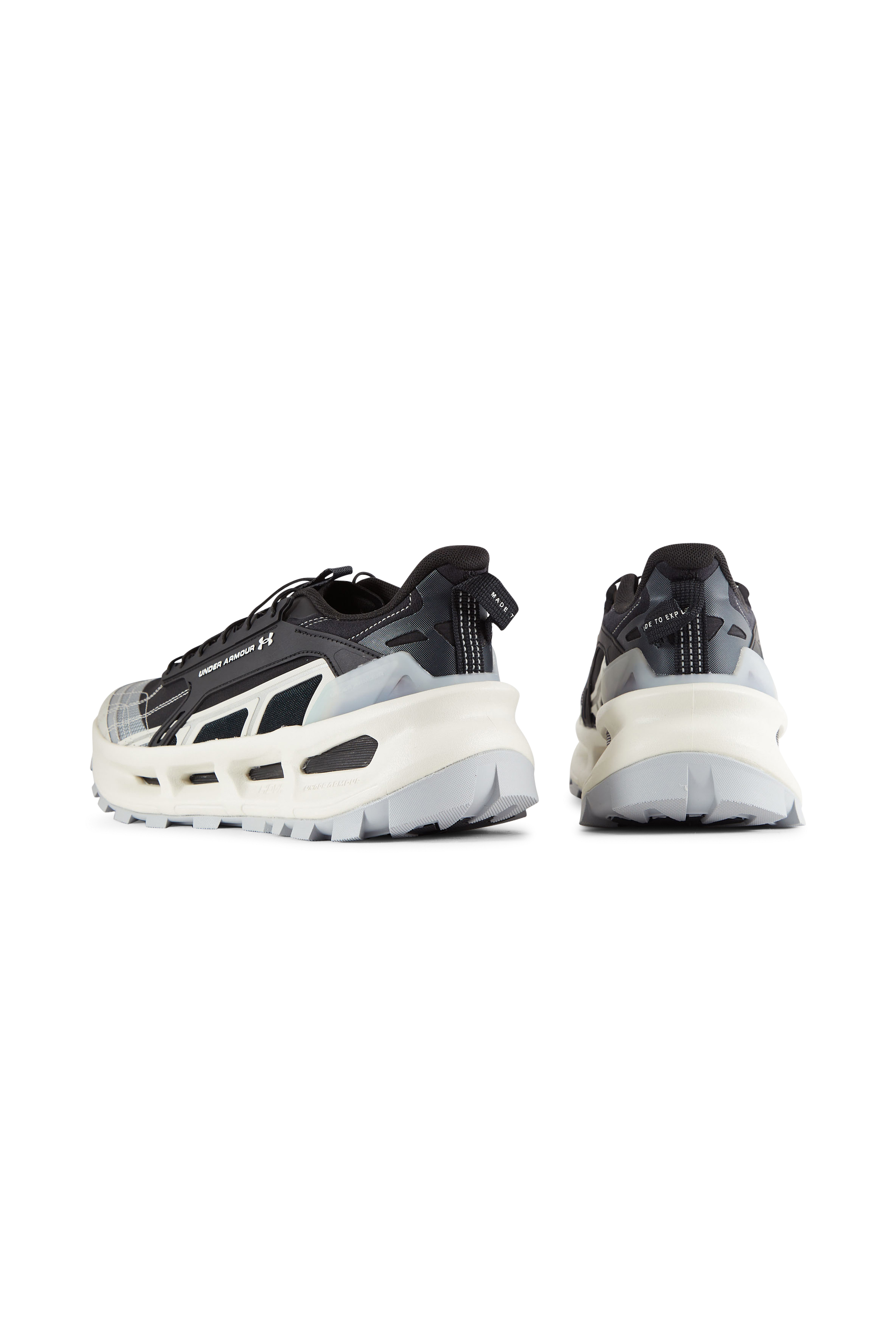Men?s Storm 96 LO fabric and leather sneakers | White UNDER ARMOUR Men