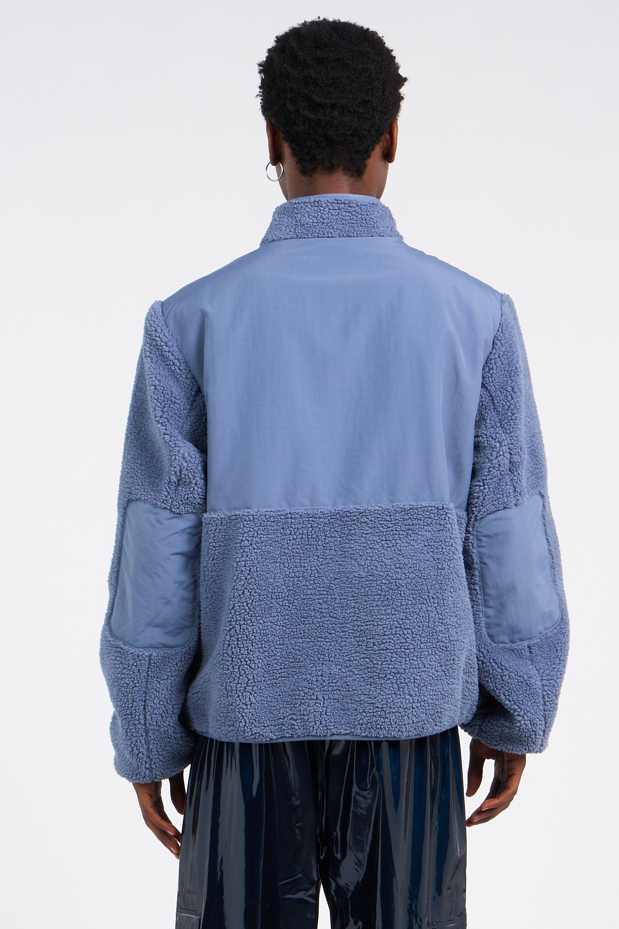 Lightweight quilted padded jacket with high neck Grey