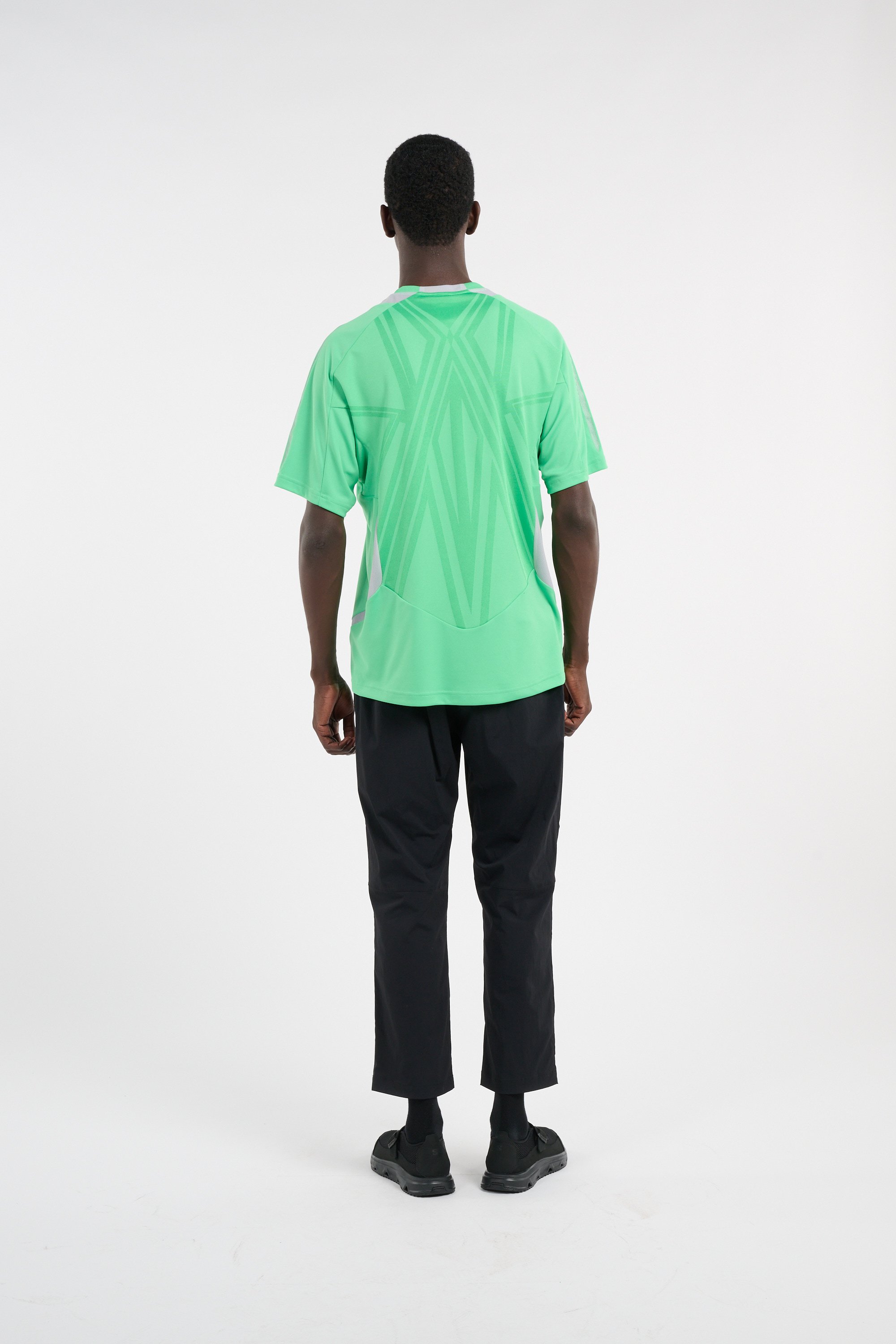 Regular-fit round-neck cotton T-shirt | Green ADIDAS Men