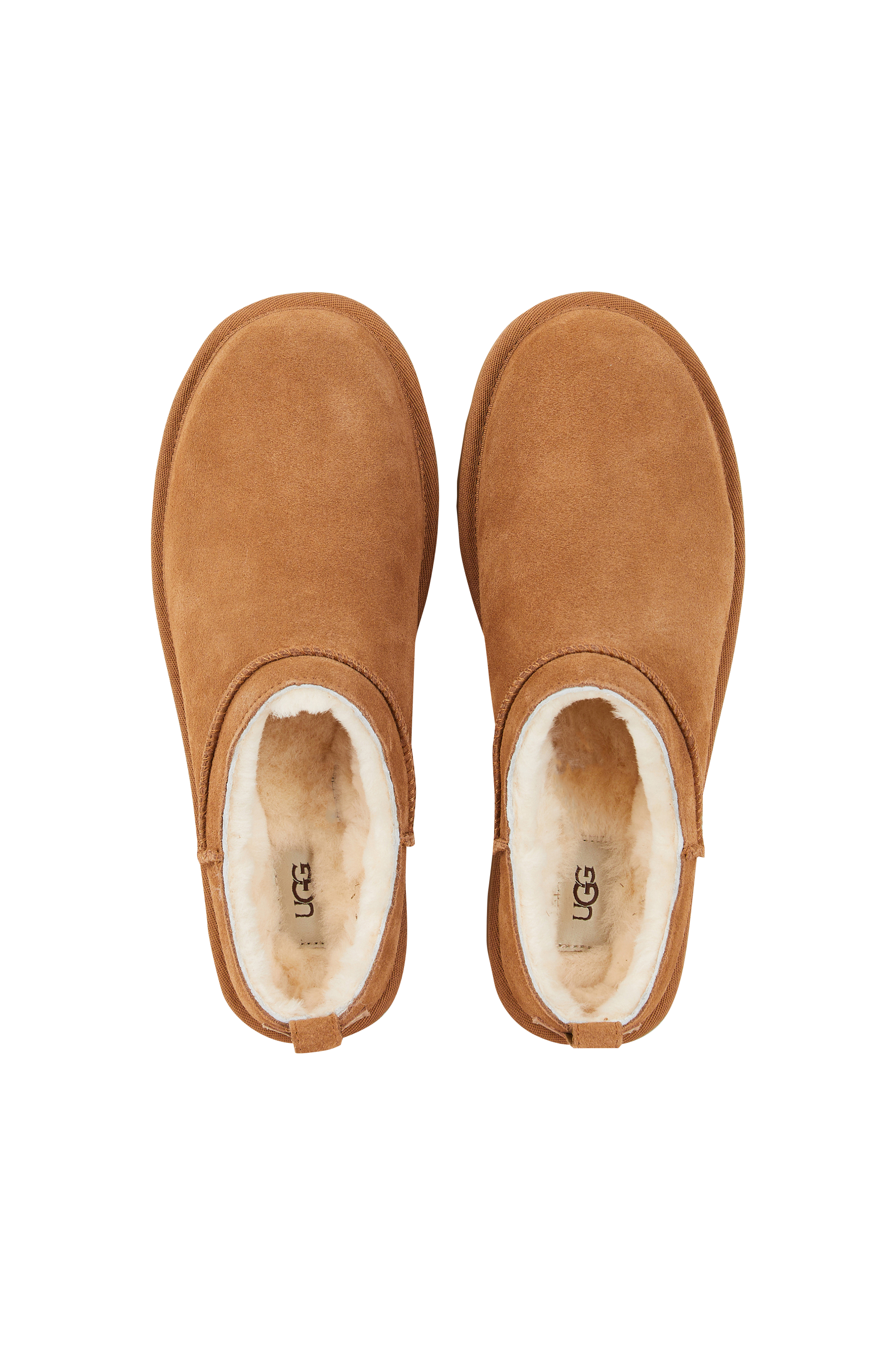 Heeled leather mid-calf boots UGG Brown