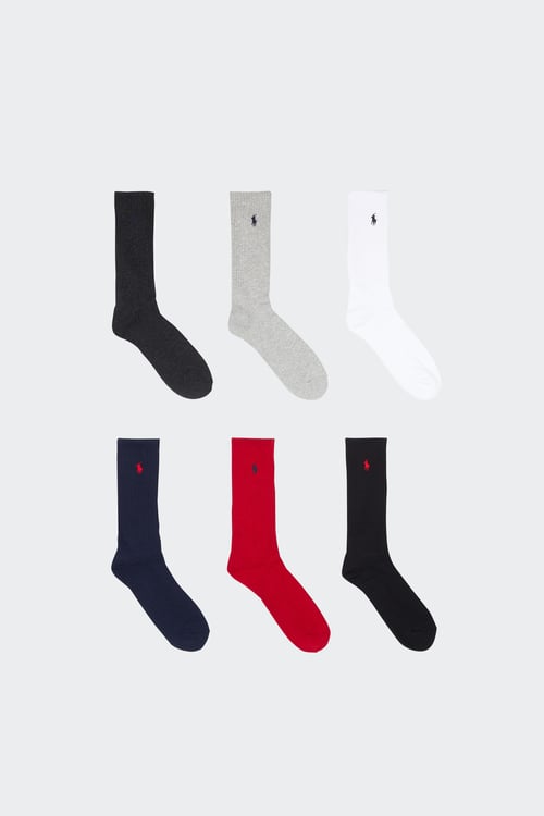 POLO RALPH LAUREN Lot de 6 paires de chaussettes Multicolore