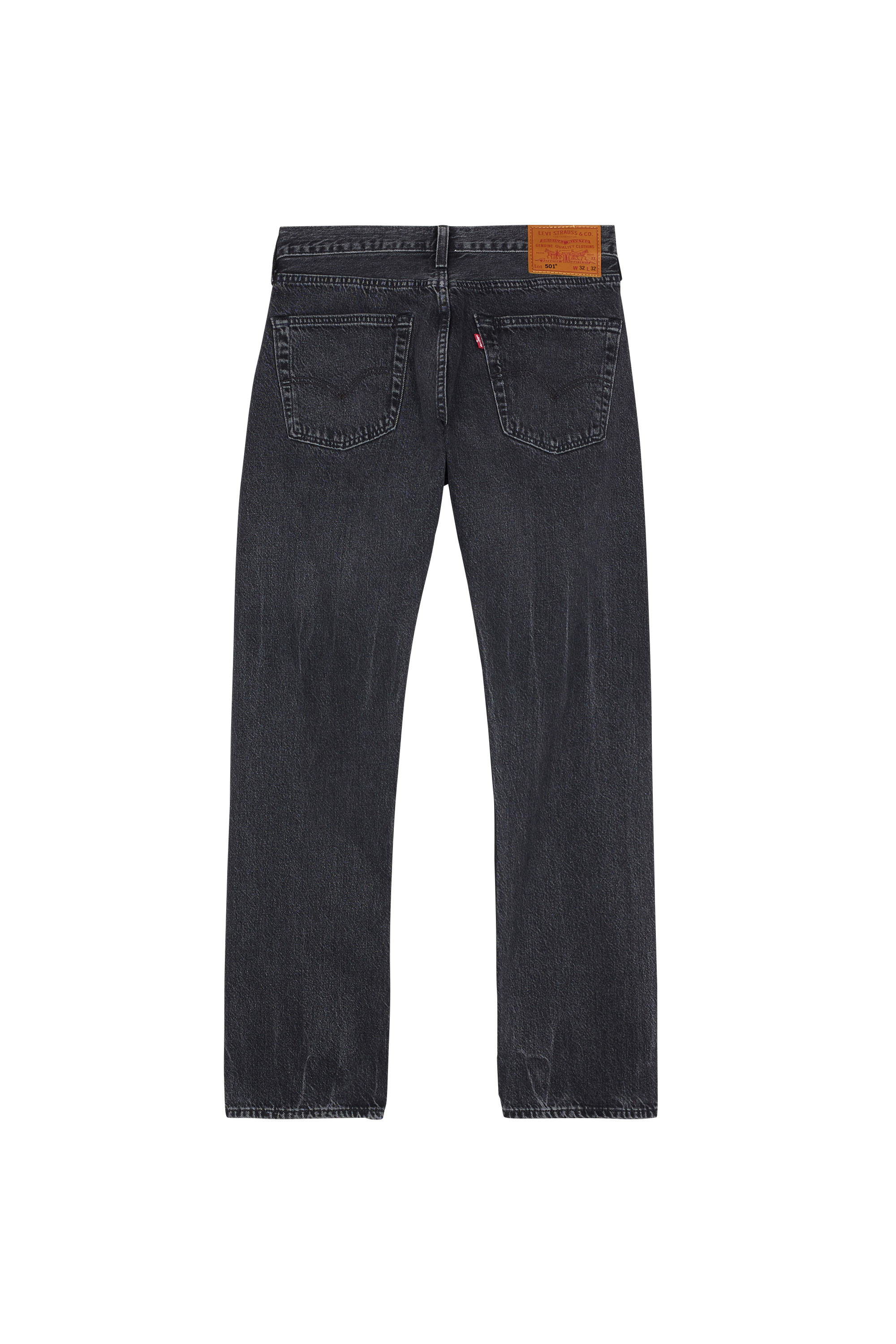 straight leg jeans Black