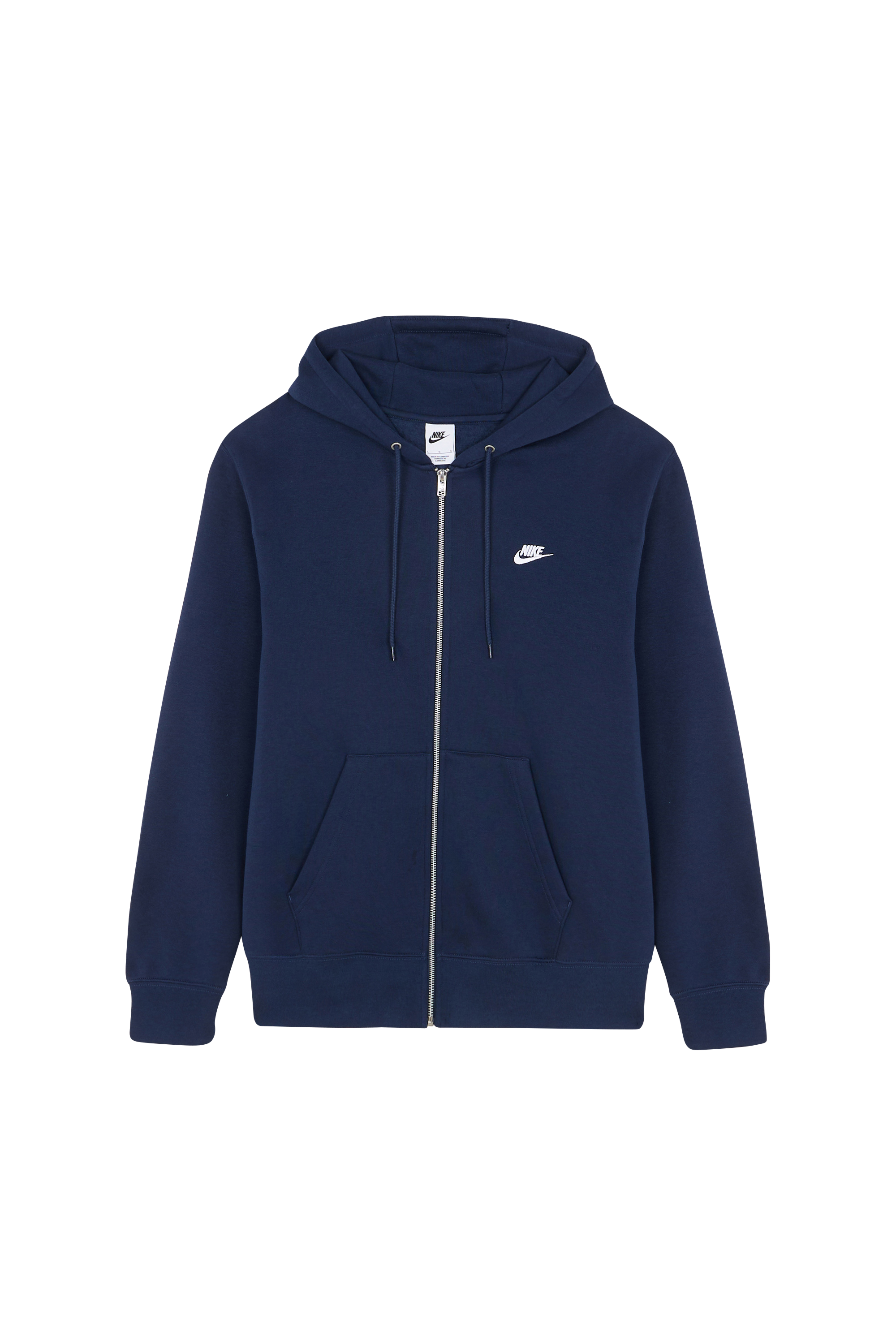 Regular-fit zip-up cotton-blend hoodie with Pony Player CLUB BB PO HDI Bleu