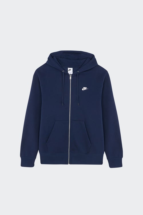 NIKE Hoodie zippé Bleu