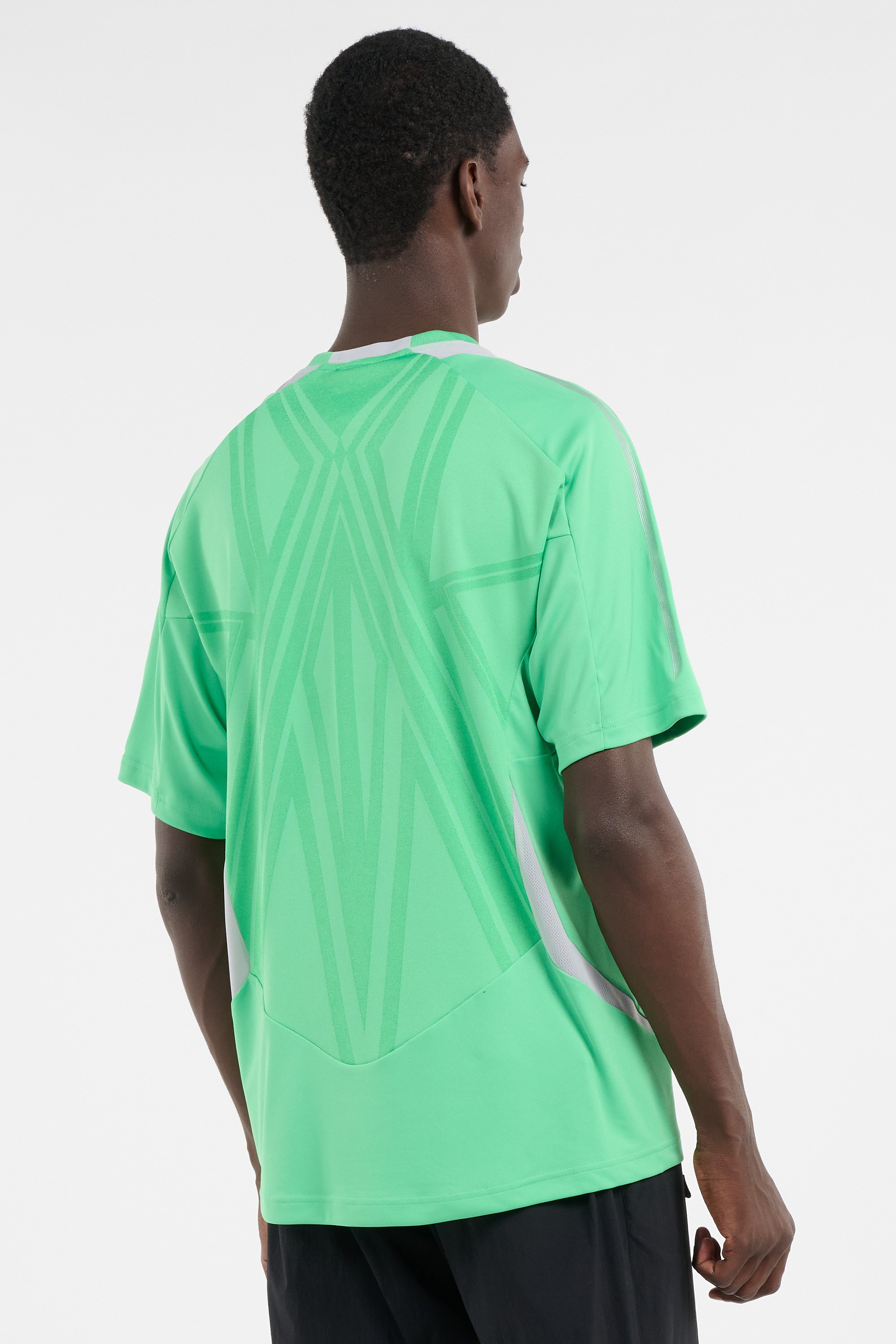 Regular-fit round-neck cotton T-shirt | Green ADIDAS Men