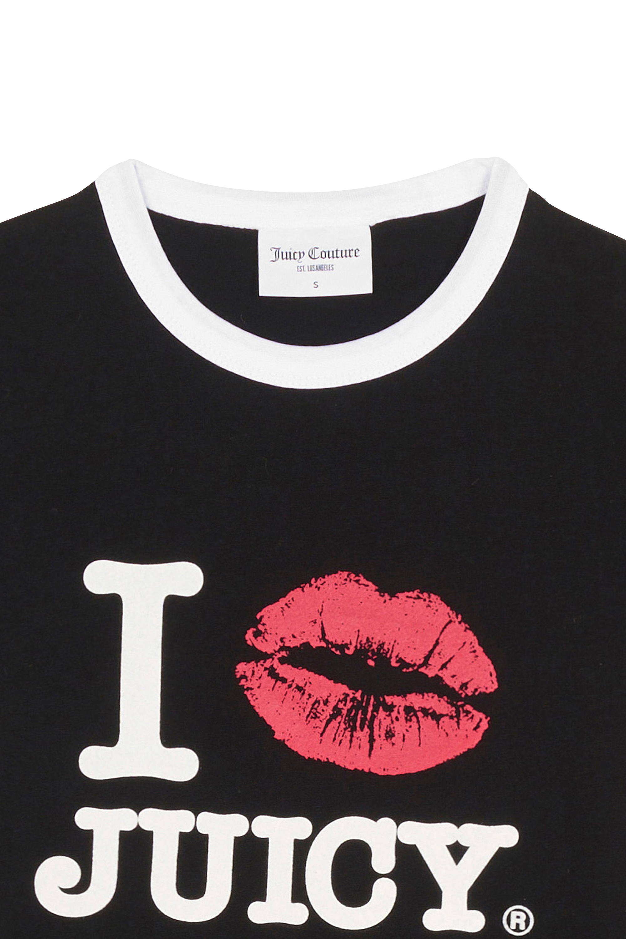 Regular-fit round-neck cotton T-shirt Black