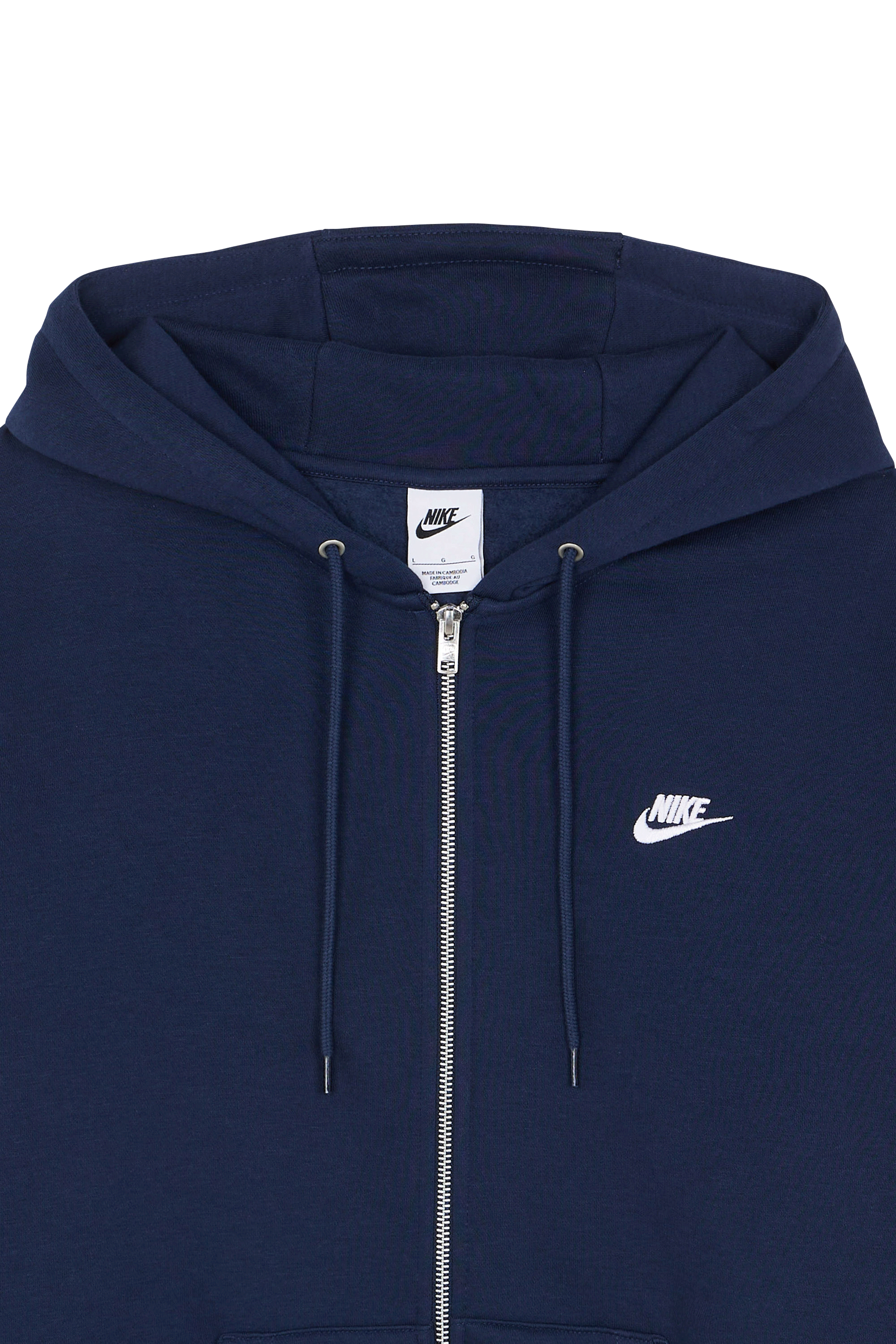 Hoodie zippé Bleu
