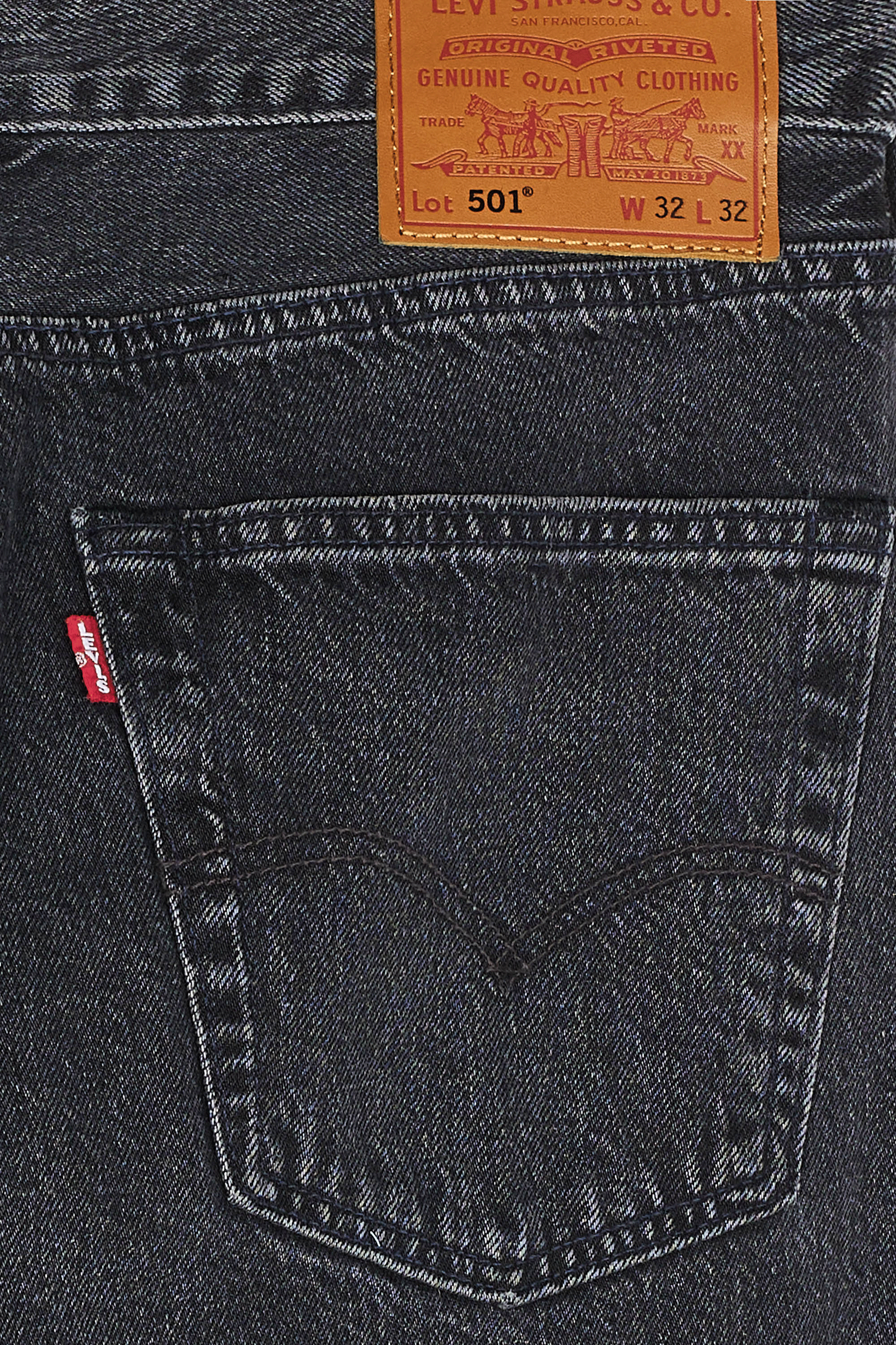 LEVI'S jean droit Noir