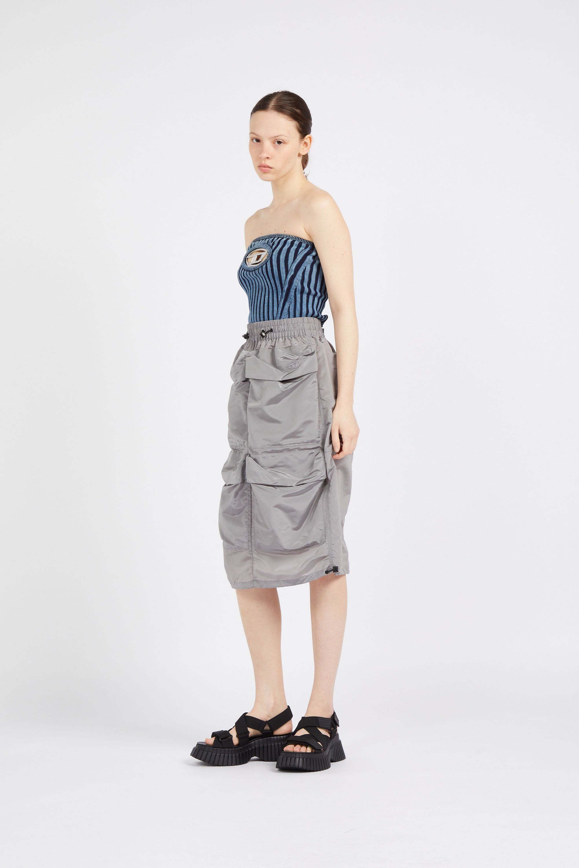 Skirt O-windy Grey Diesel - Women | Unit-le-immShops