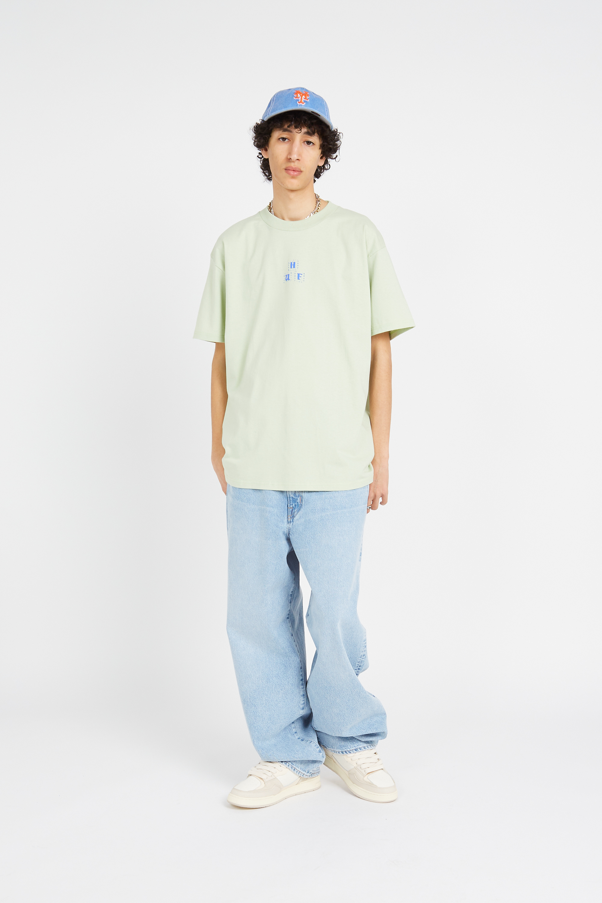 Regular-fit round-neck cotton T-shirt Multicolored