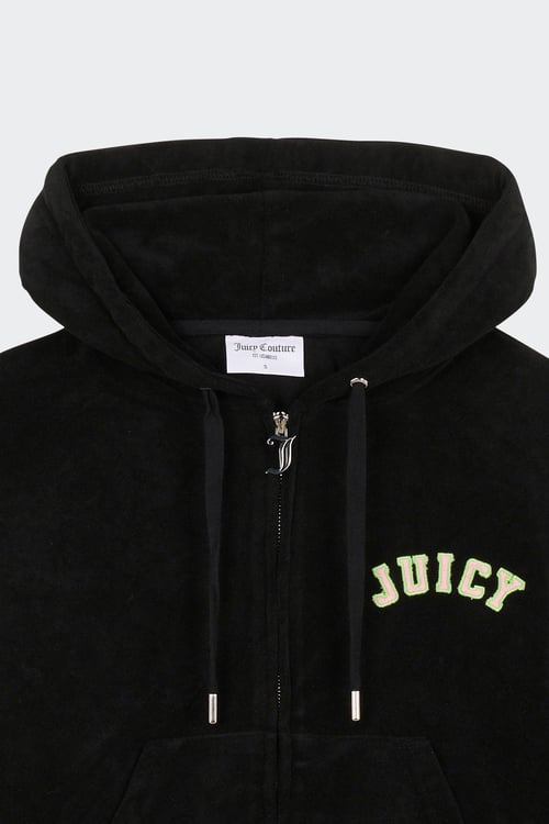 JUICY COUTURE zip-up hoodie Black