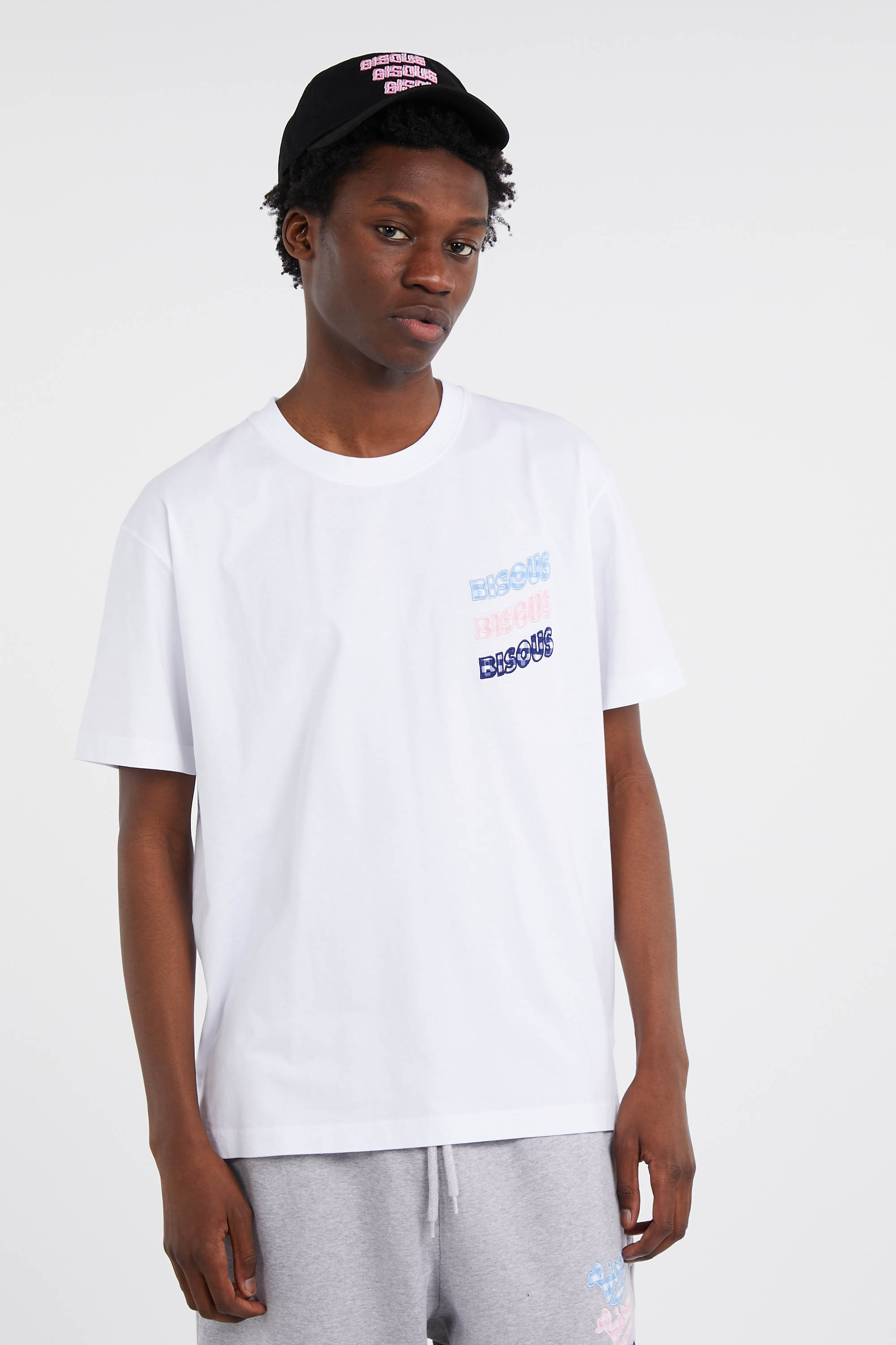 Regular-fit round-neck cotton T-shirt White