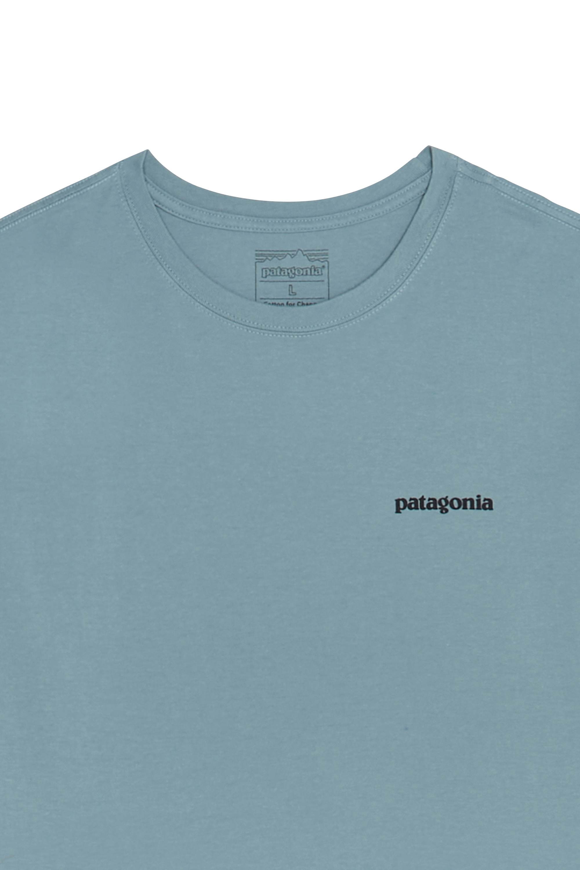 Regular-fit round-neck cotton T-shirt | Blue PATAGONIA Men