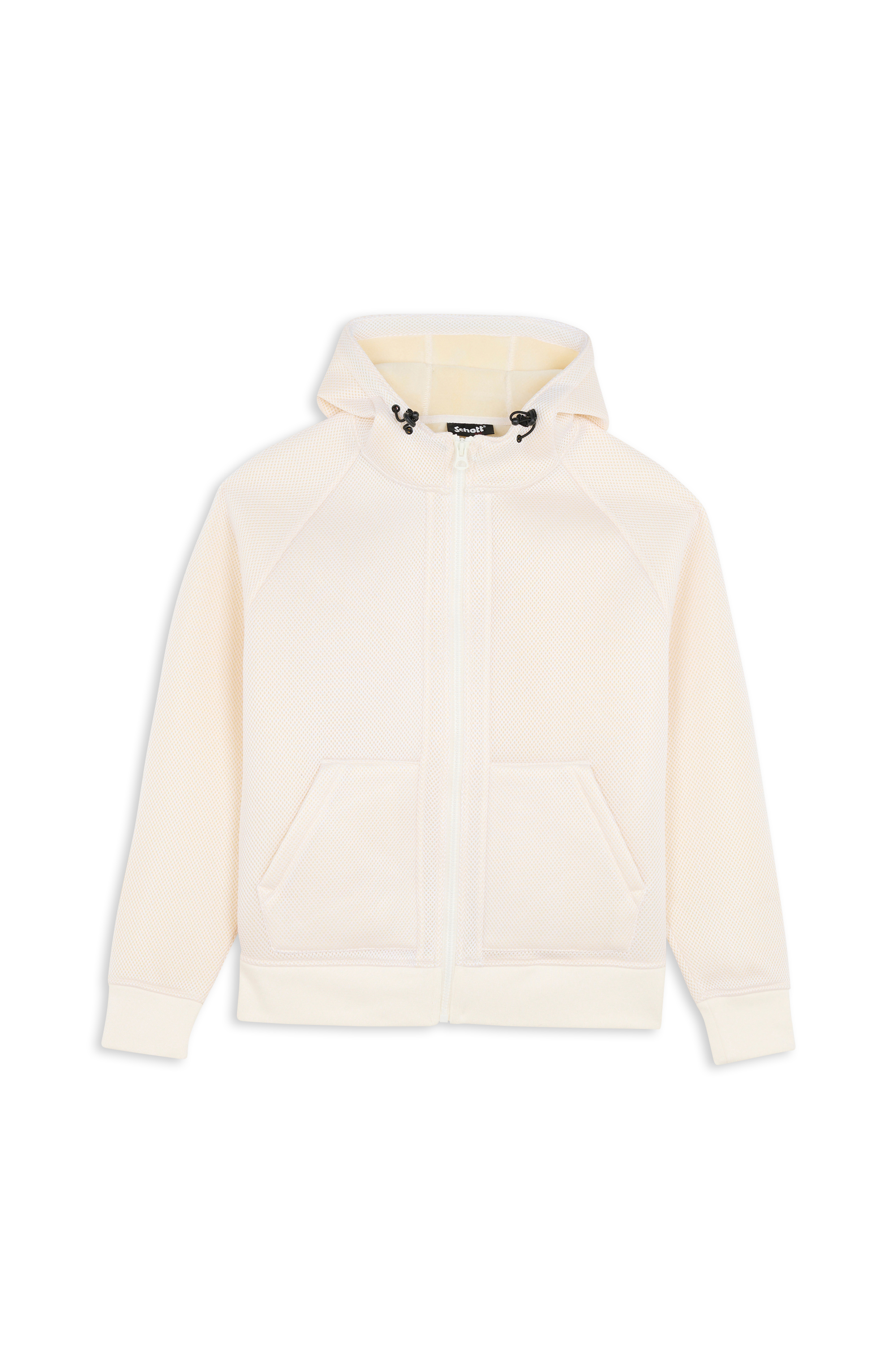 zip-up hoodie White