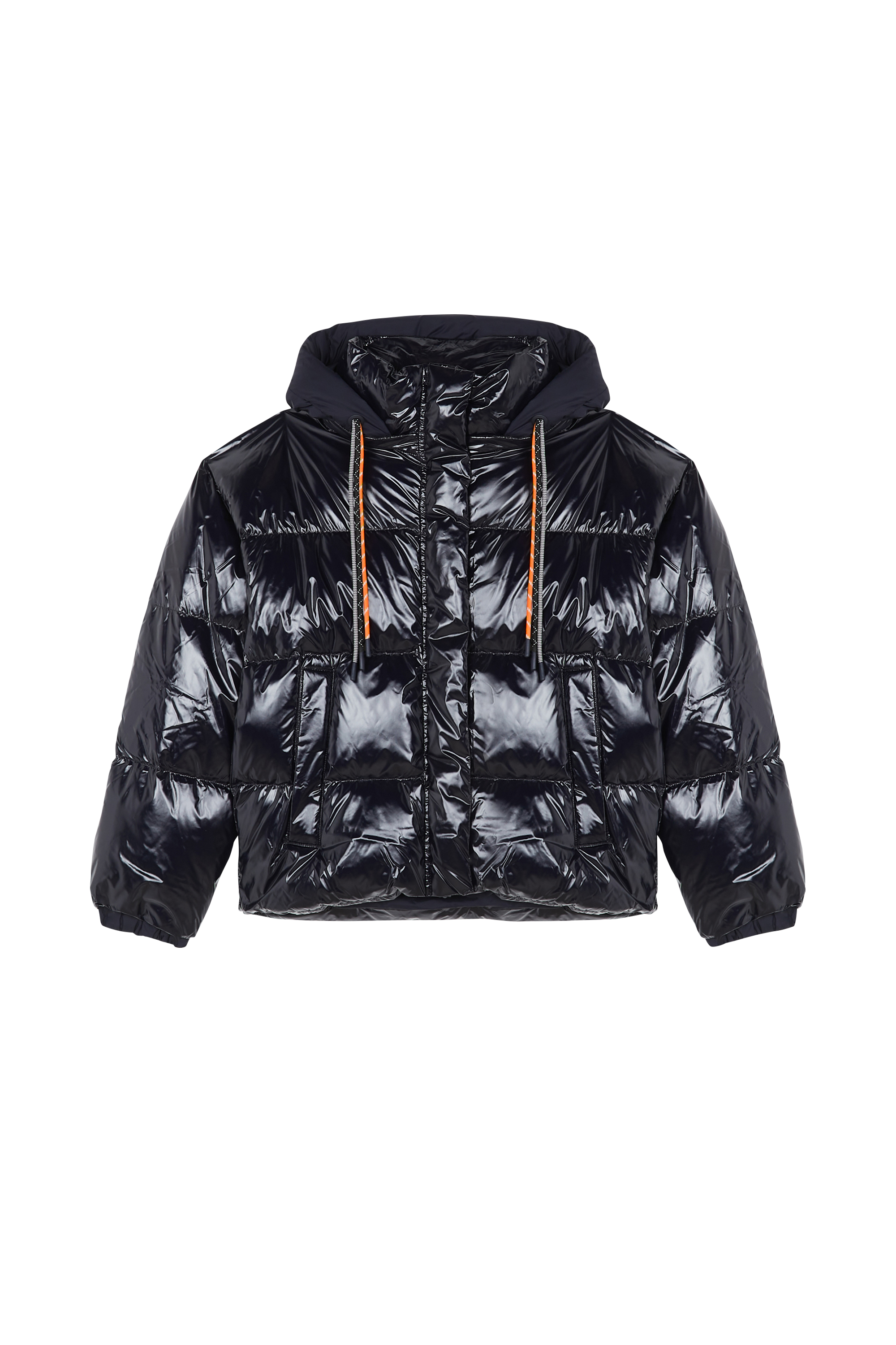Lightweight quilted padded jacket with high neck Blue
