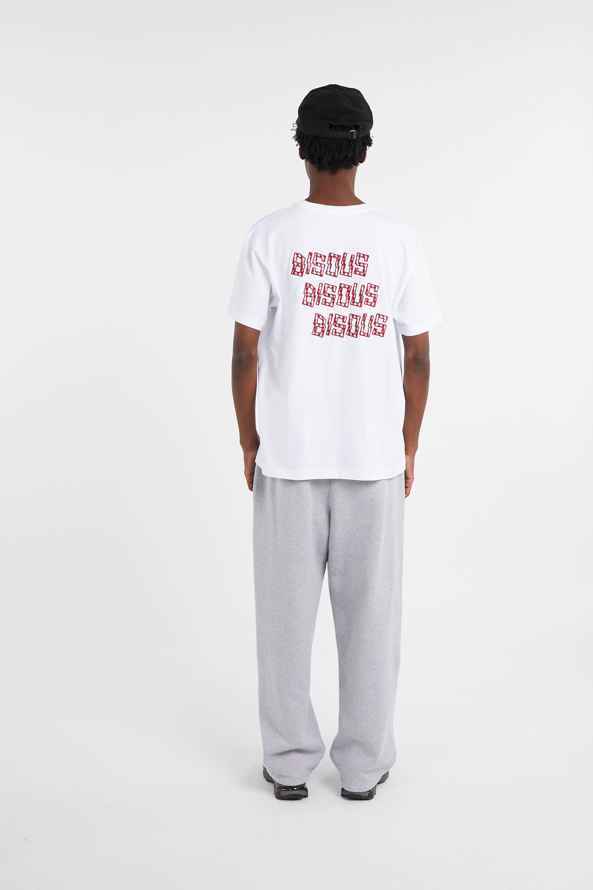 Regular-fit round-neck cotton T-shirt | White by BISOUS SKATEBOARDS Regular-fit round-neck cotton T-shirt White