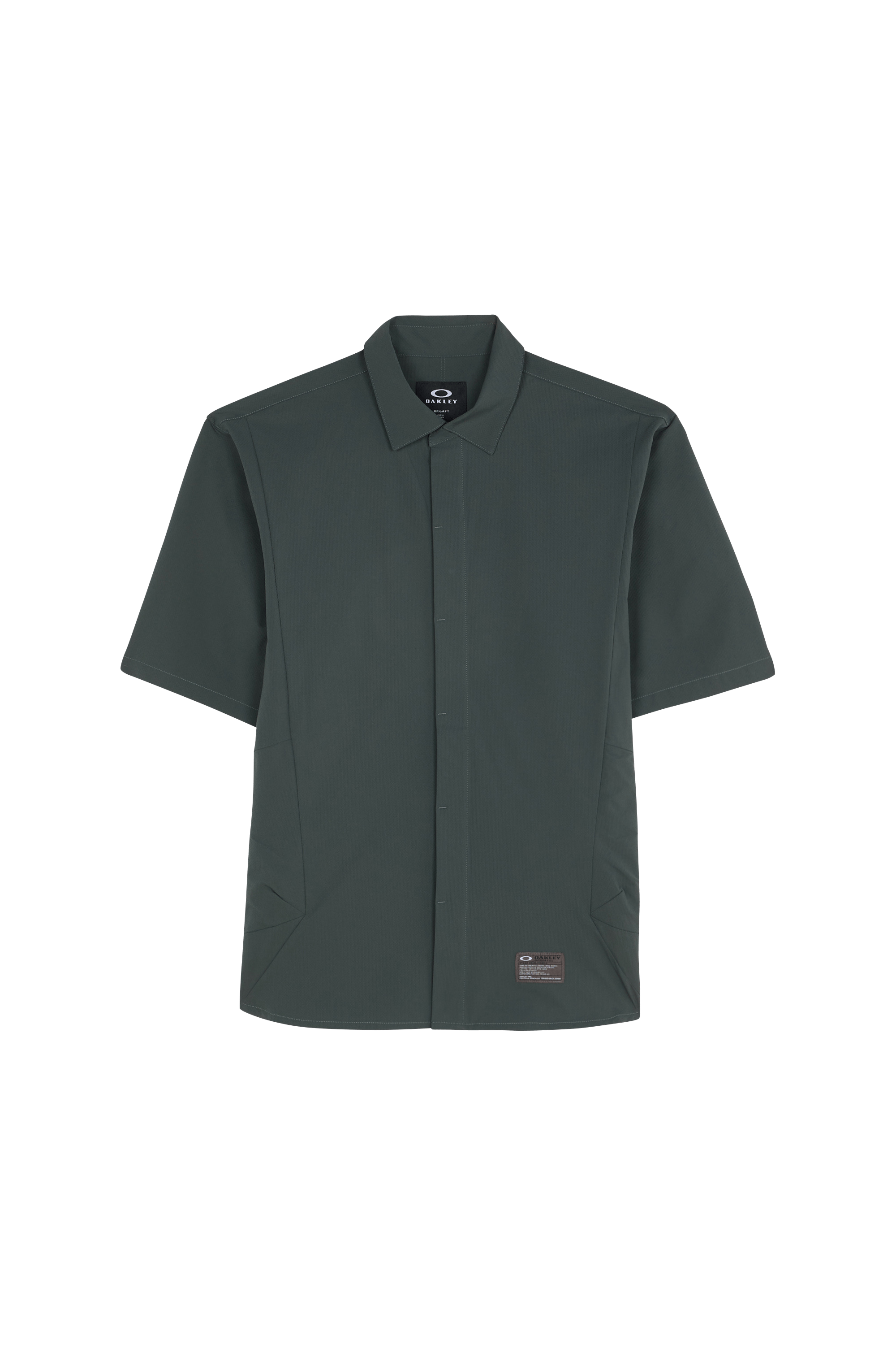 Solid straight sports shirt OAKLEY Green