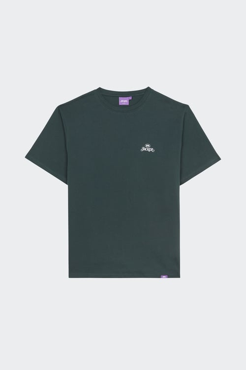 Tee-shirt col rond coton - Taille S Vert